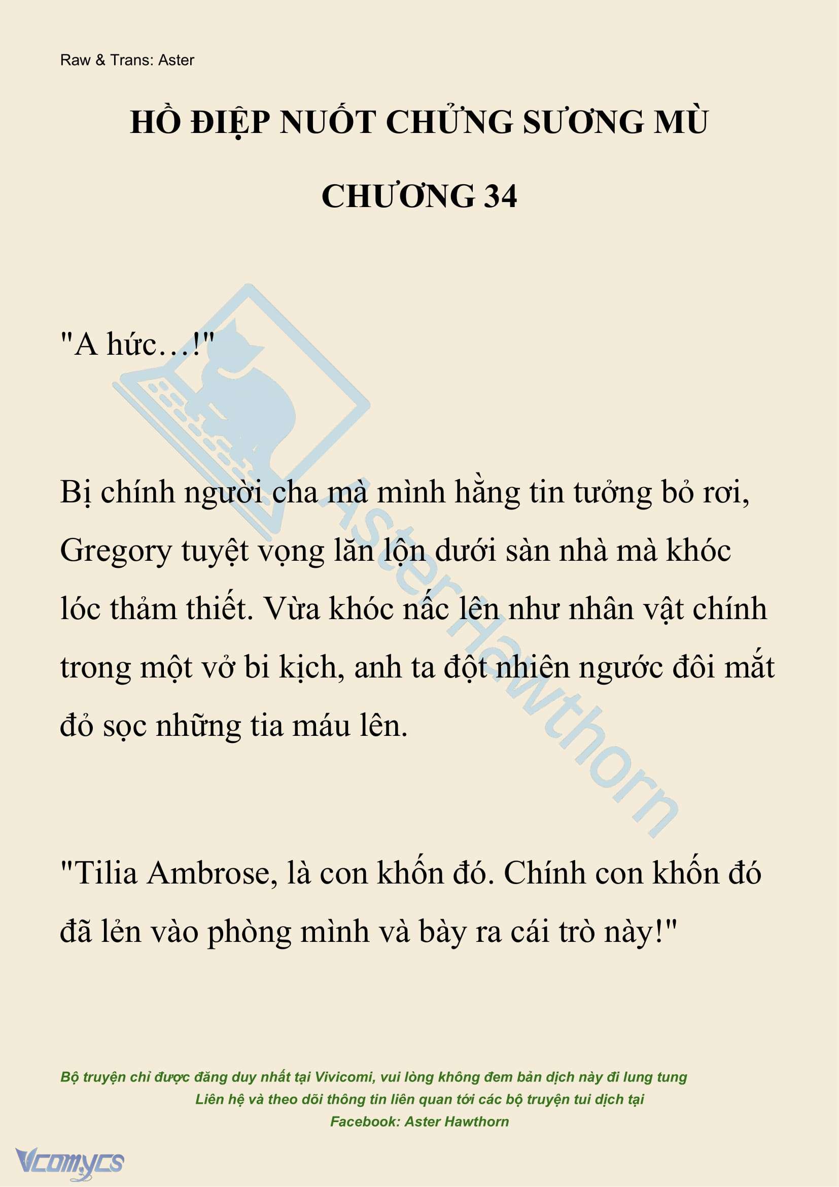 [NOVEL] Hồ Điệp Nuốt Chửng Sương Mù Chapter 34 - Trang 2