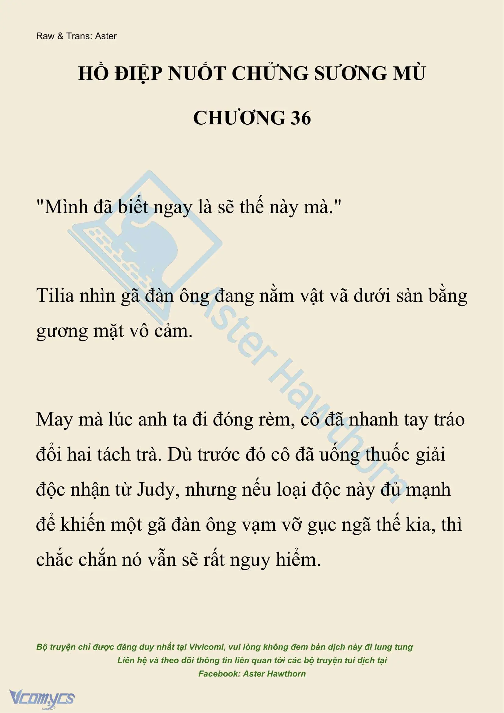 [NOVEL] Hồ Điệp Nuốt Chửng Sương Mù Chapter 36 - Trang 2