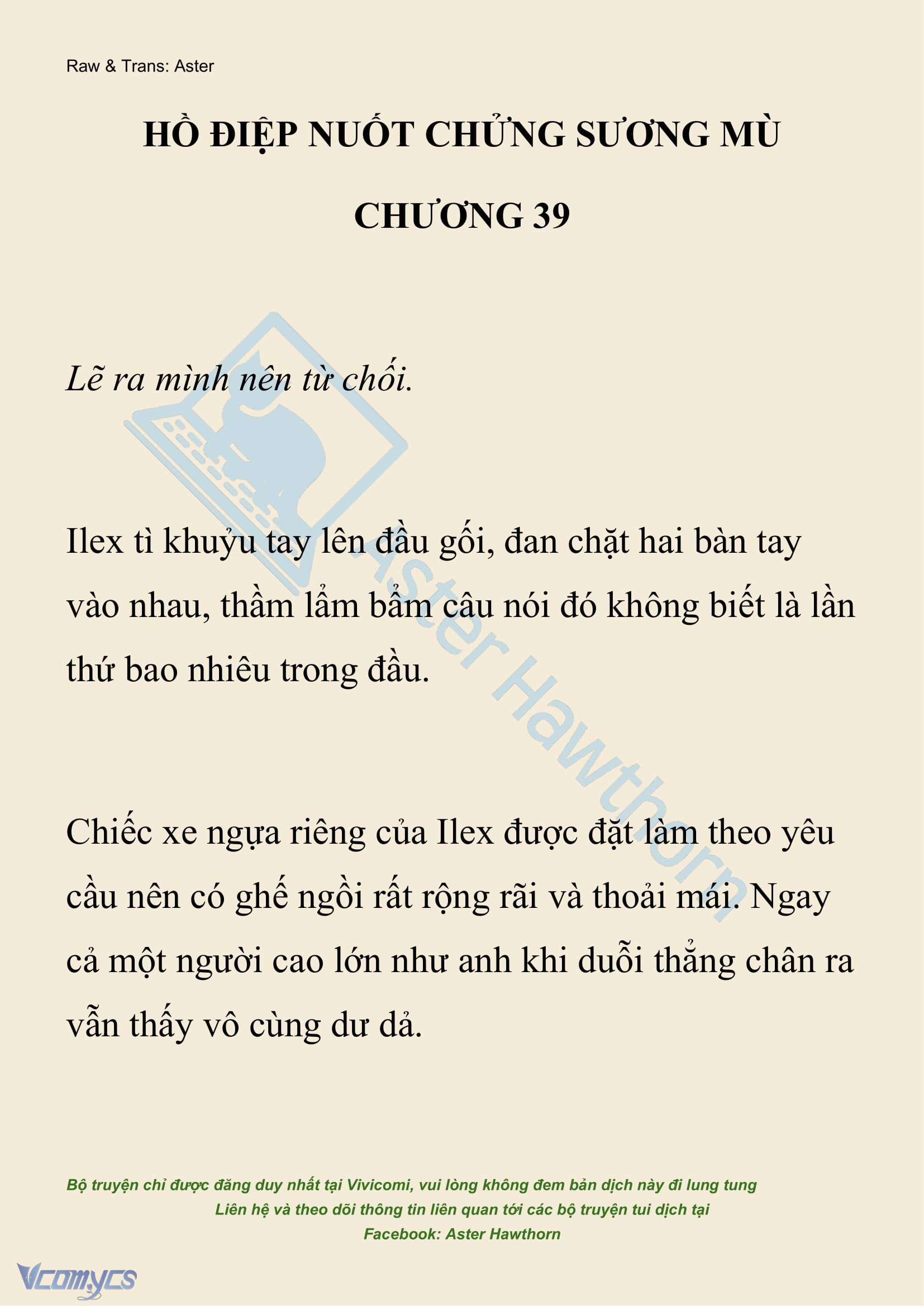 [NOVEL] Hồ Điệp Nuốt Chửng Sương Mù Chapter 39 - Trang 2