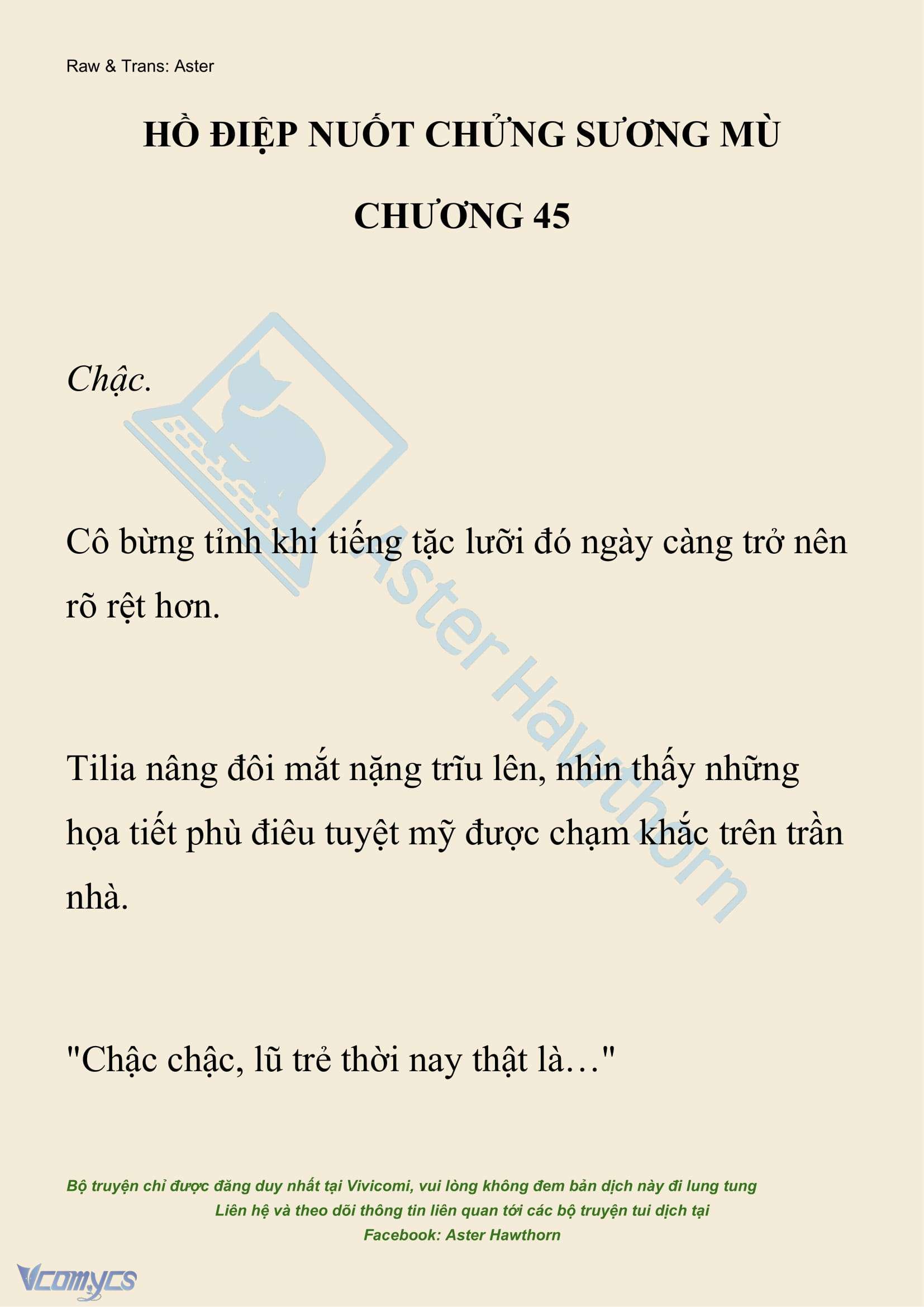 [NOVEL] Hồ Điệp Nuốt Chửng Sương Mù Chapter 45 - Trang 2