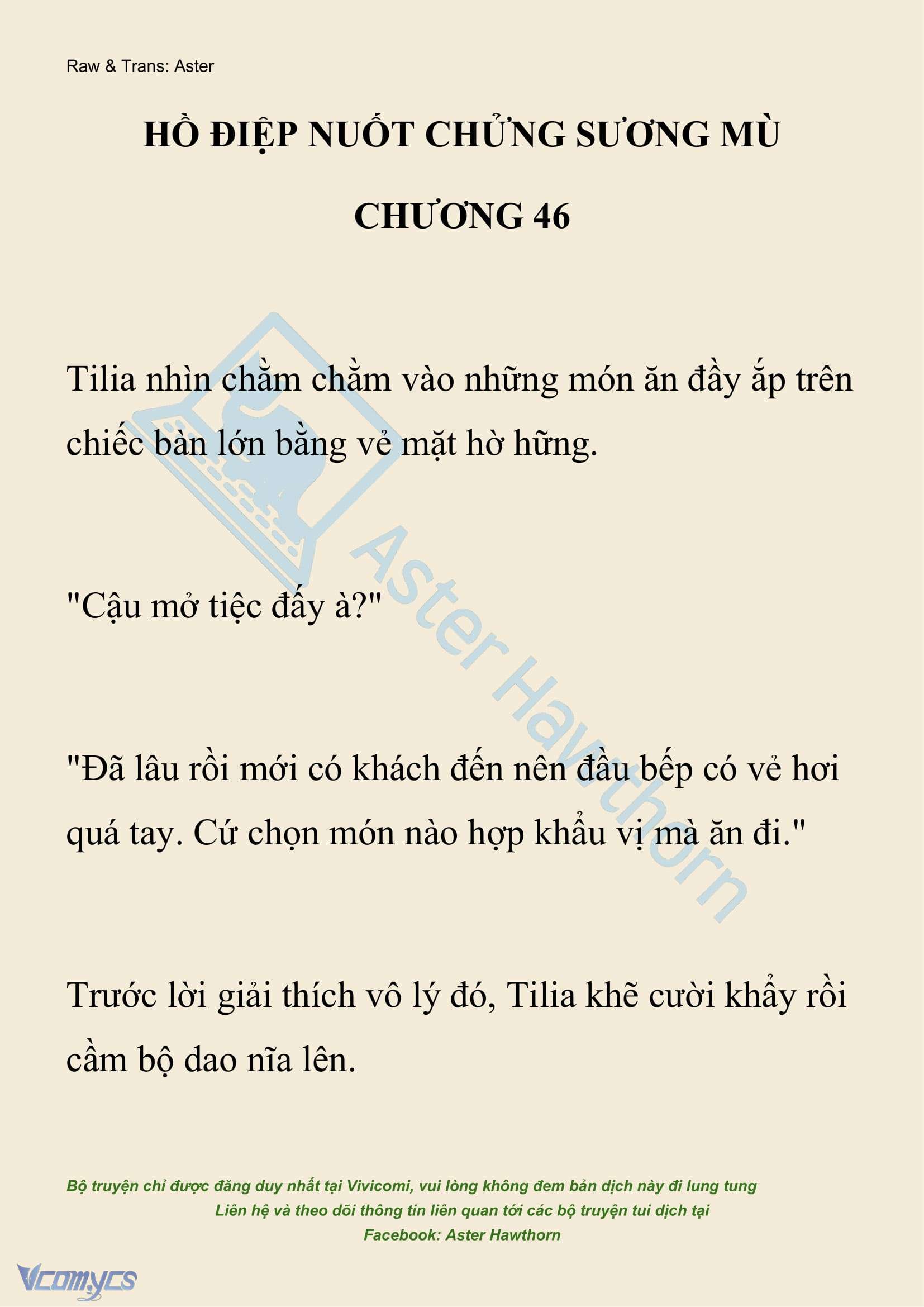 [NOVEL] Hồ Điệp Nuốt Chửng Sương Mù Chapter 46 - Trang 2