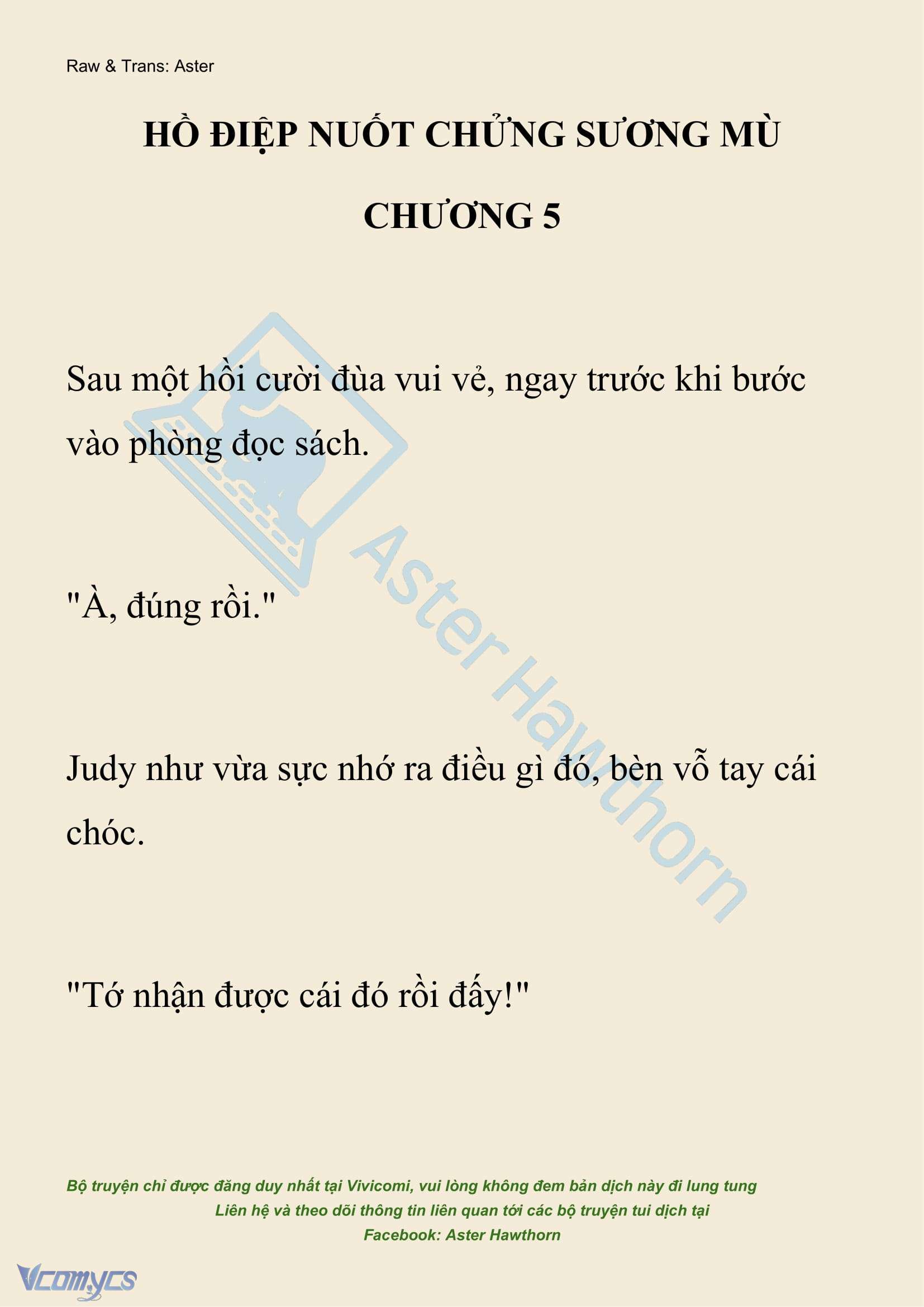 [NOVEL] Hồ Điệp Nuốt Chửng Sương Mù Chapter 5 - Trang 2