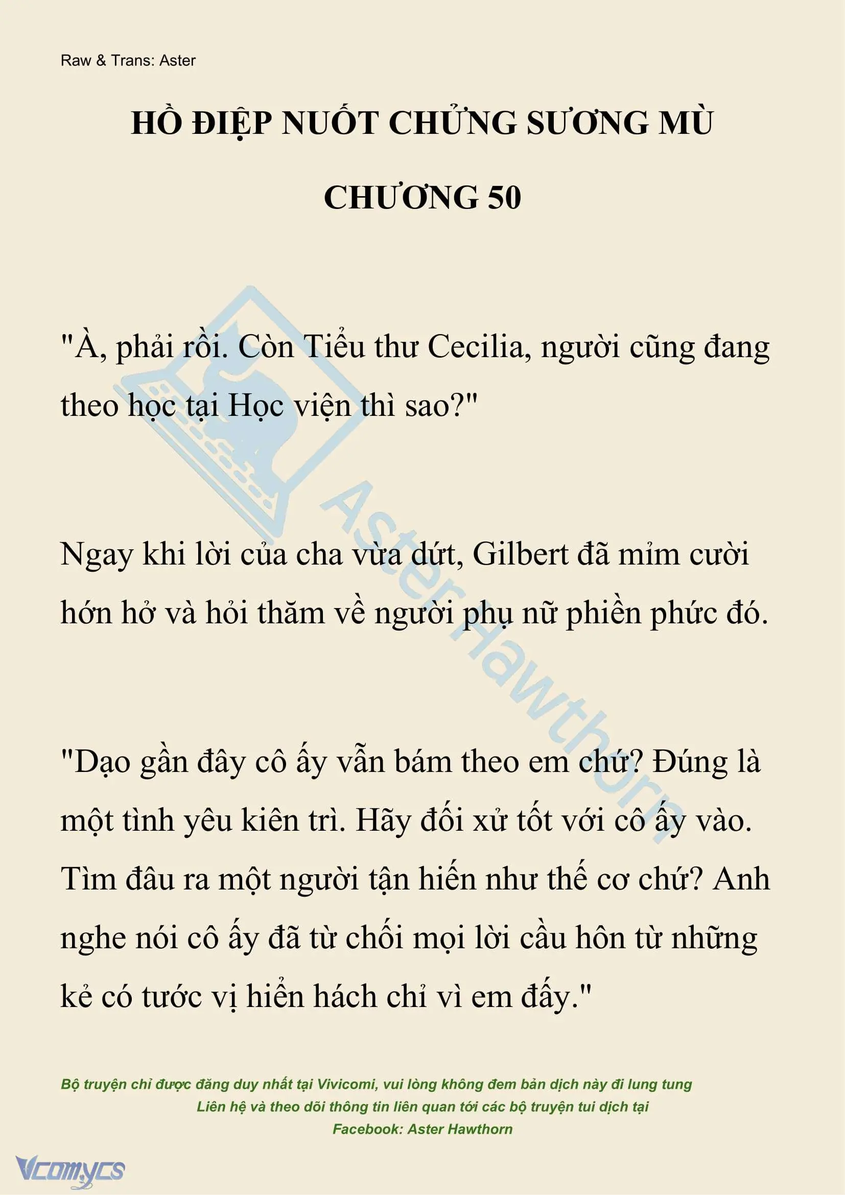 [NOVEL] Hồ Điệp Nuốt Chửng Sương Mù Chapter 50 - Trang 2