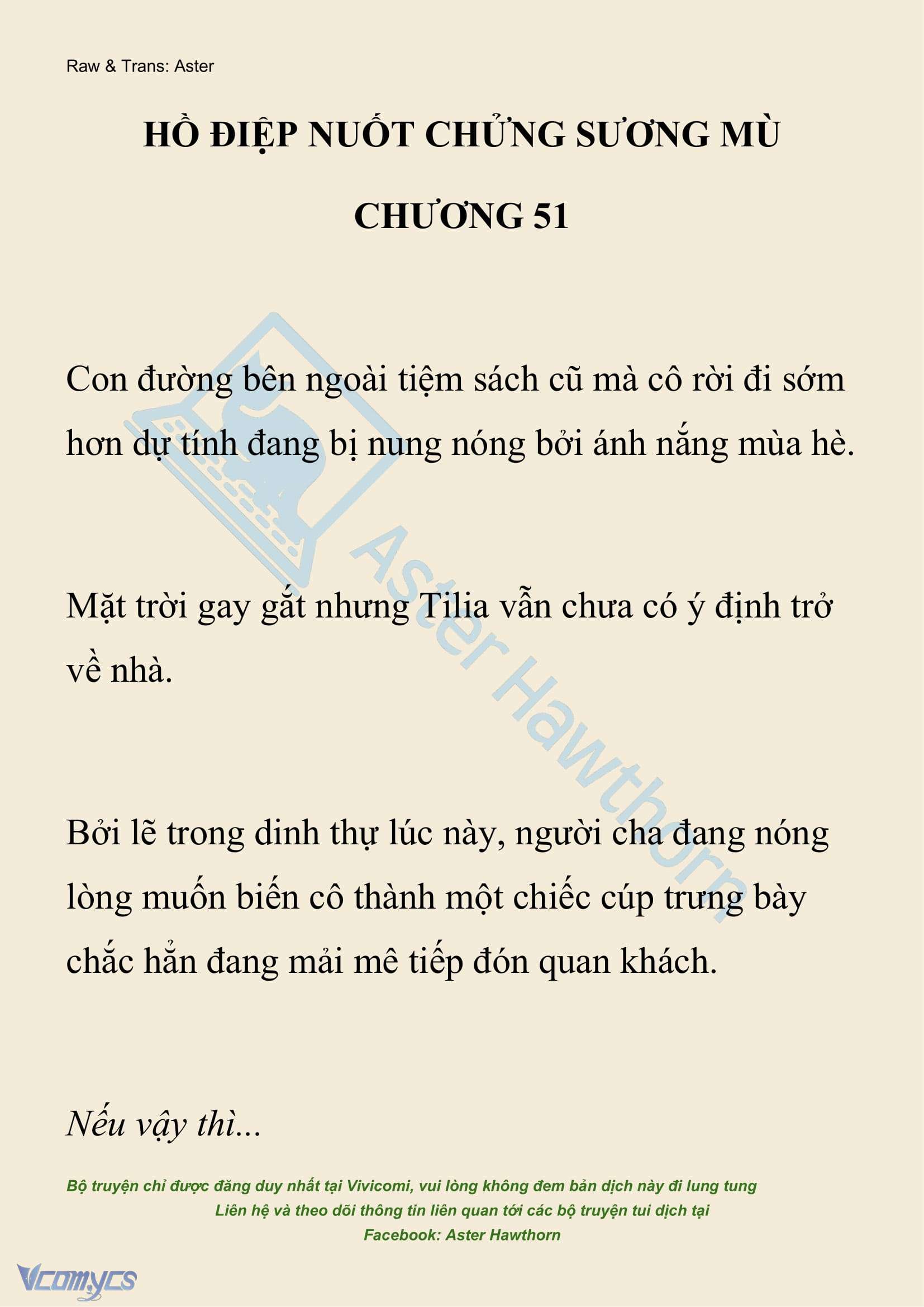 [NOVEL] Hồ Điệp Nuốt Chửng Sương Mù Chapter 51 - Trang 2