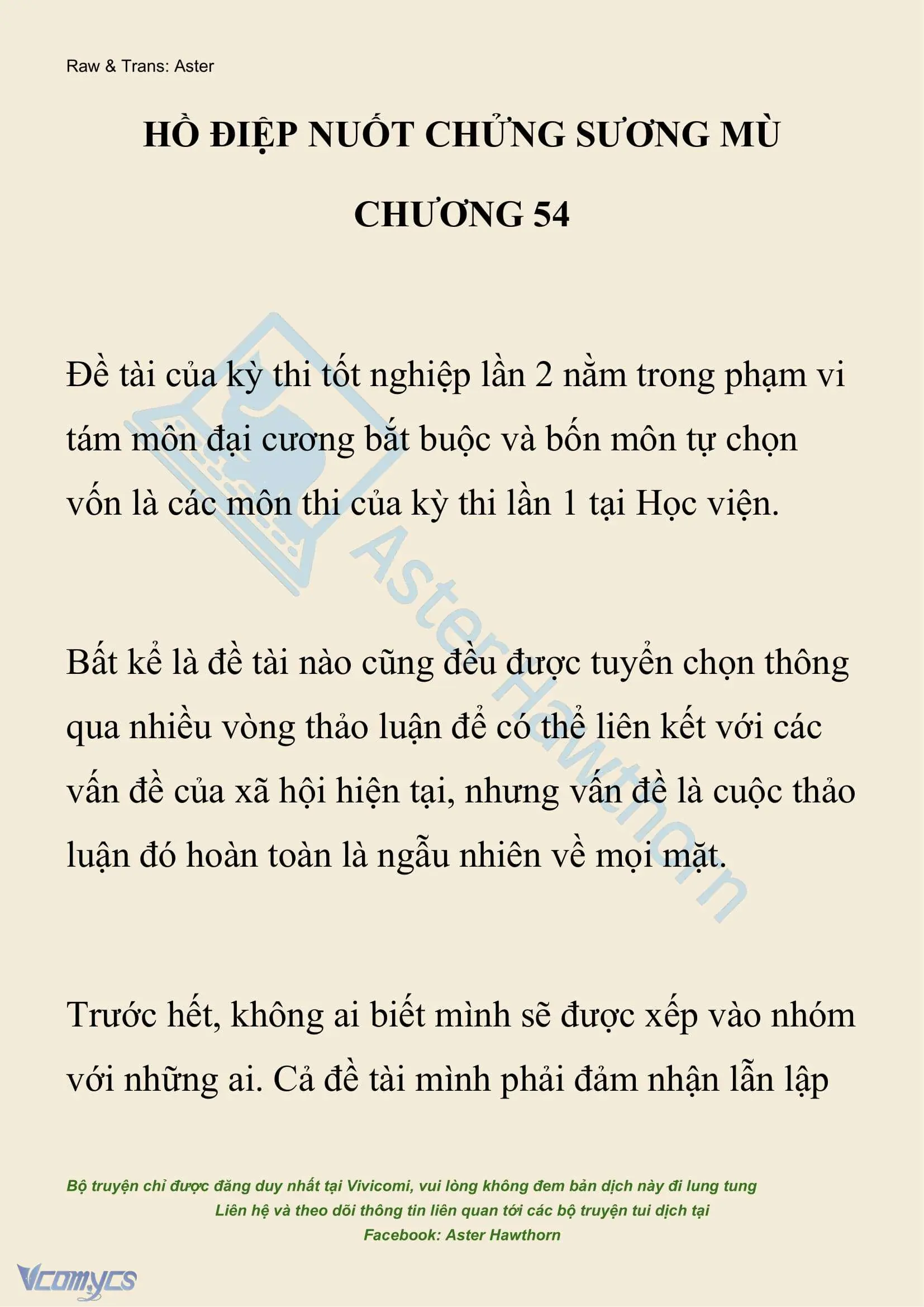 [NOVEL] Hồ Điệp Nuốt Chửng Sương Mù Chapter 54 - Trang 2