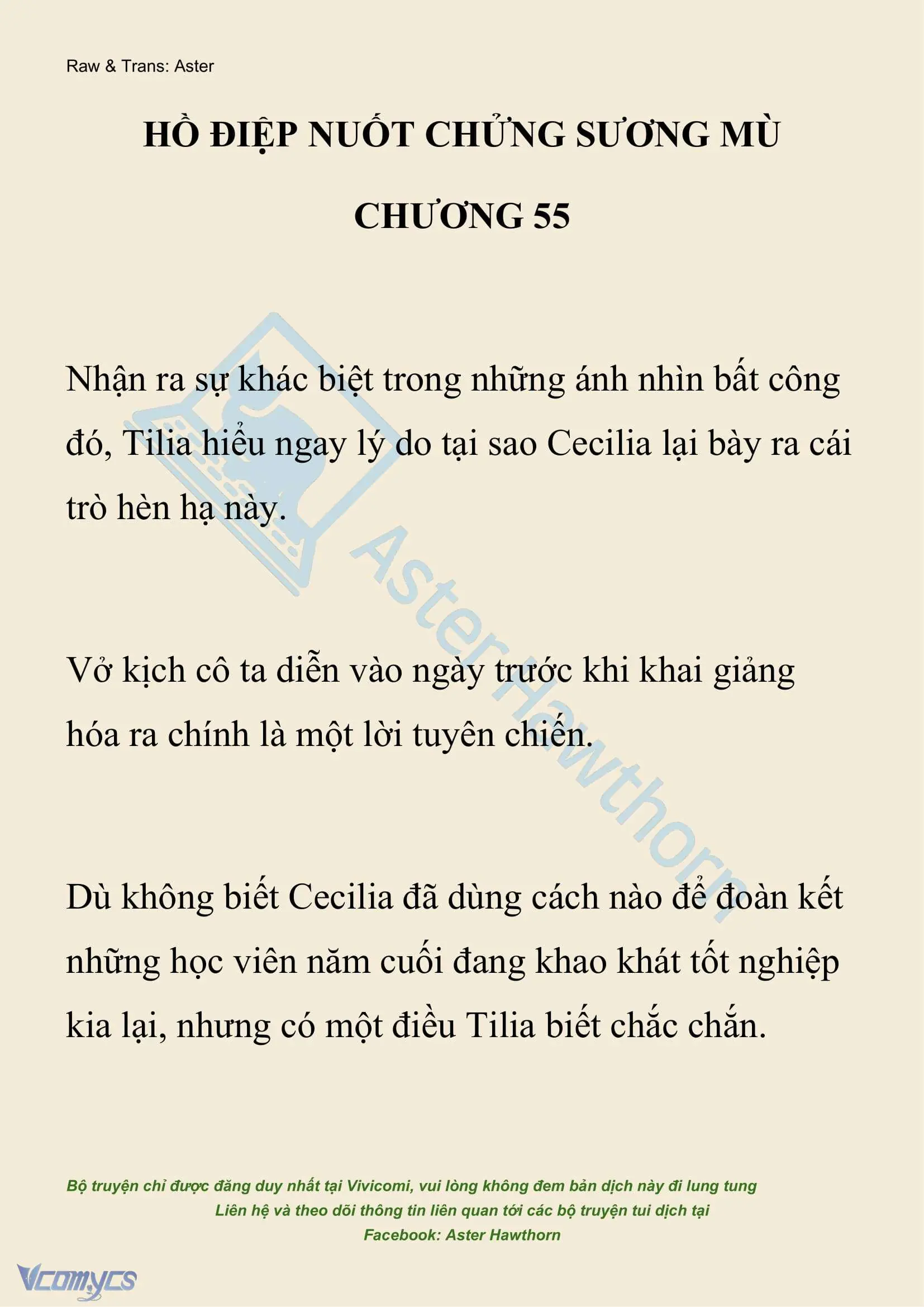 [NOVEL] Hồ Điệp Nuốt Chửng Sương Mù Chapter 55 - Trang 2