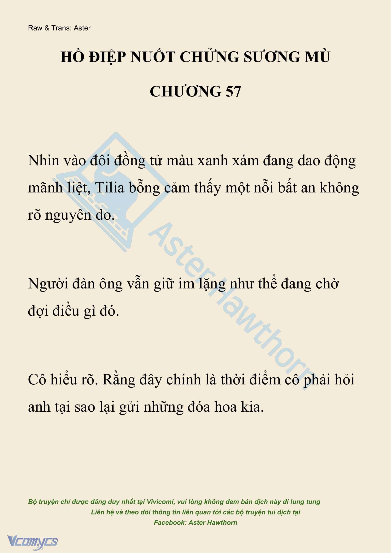 [NOVEL] Hồ Điệp Nuốt Chửng Sương Mù Chapter 57 - Trang 2