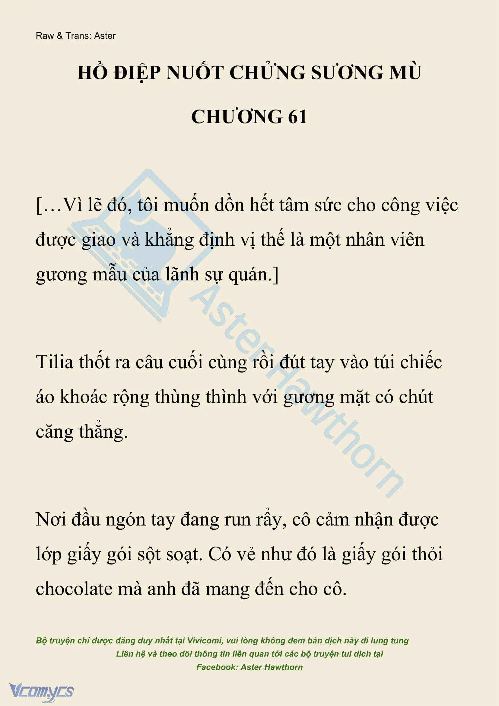 [NOVEL] Hồ Điệp Nuốt Chửng Sương Mù Chapter 61 - Trang 2