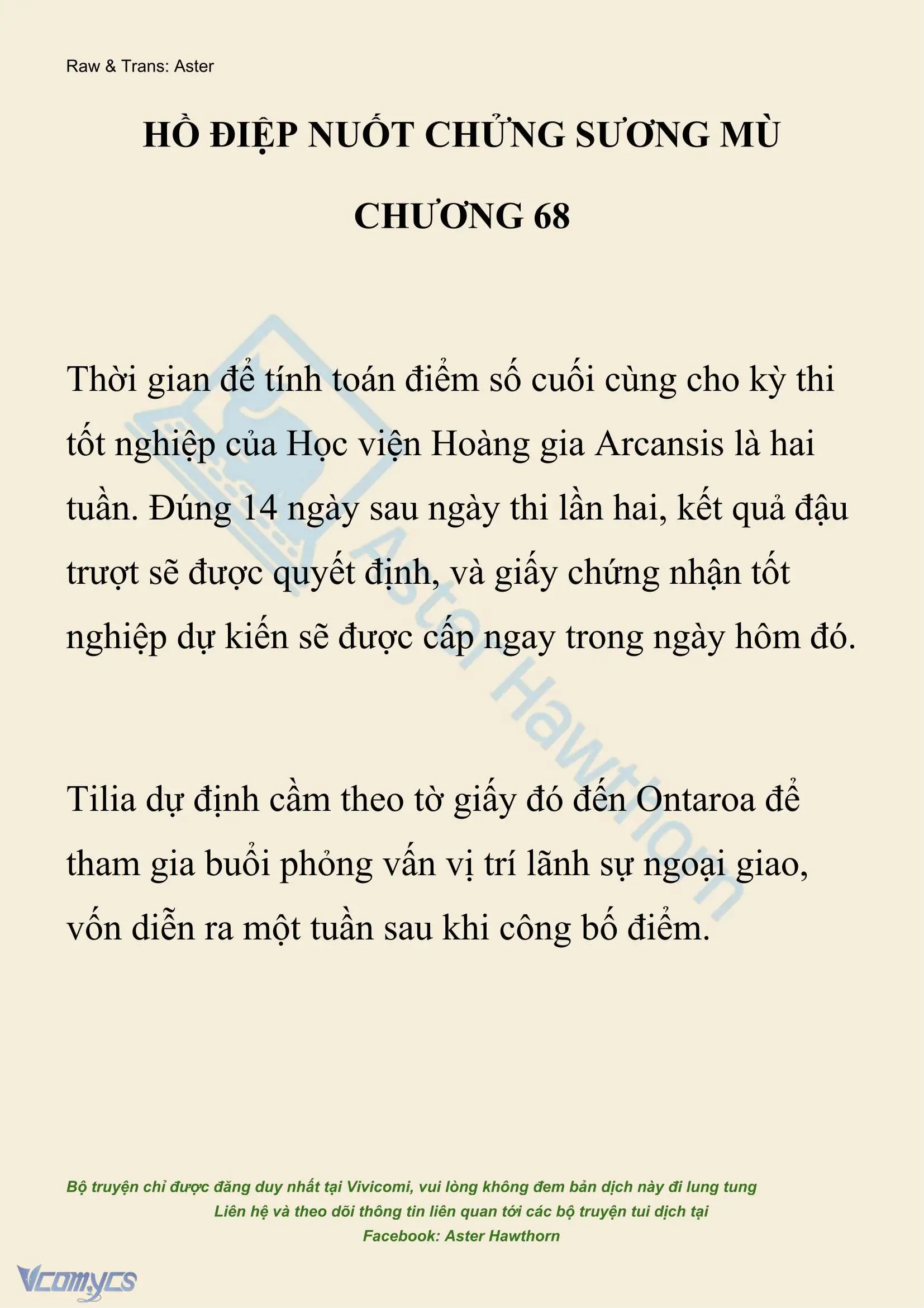 [NOVEL] Hồ Điệp Nuốt Chửng Sương Mù Chapter 68 - Trang 2