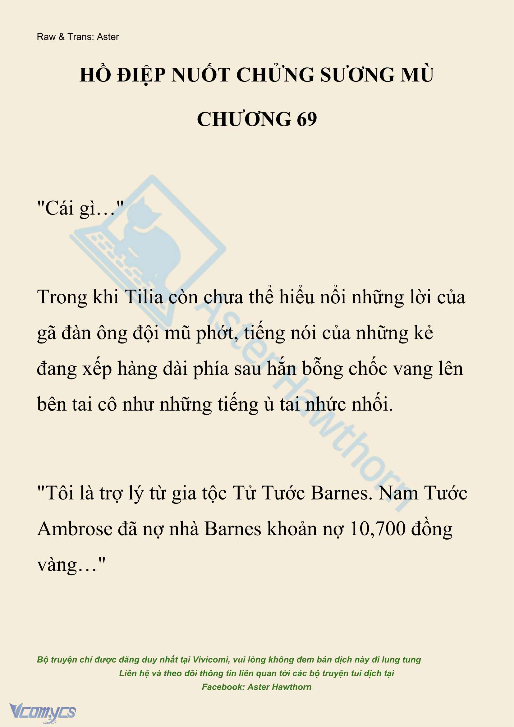 [NOVEL] Hồ Điệp Nuốt Chửng Sương Mù Chapter 69 - Trang 2