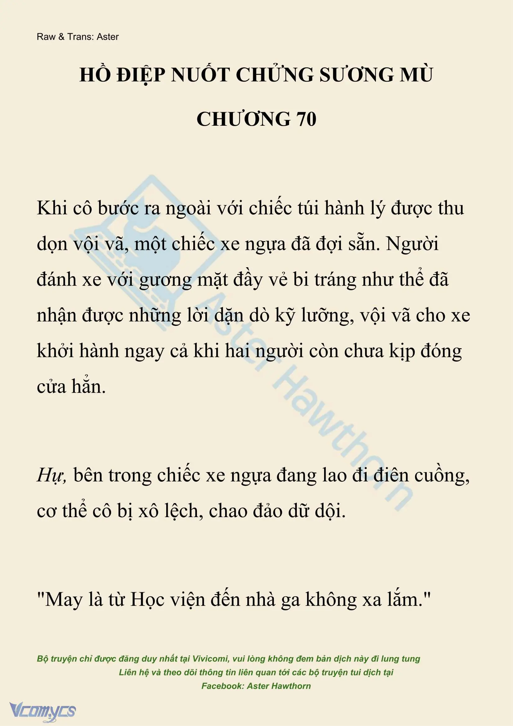 [NOVEL] Hồ Điệp Nuốt Chửng Sương Mù Chapter 70 - Trang 2