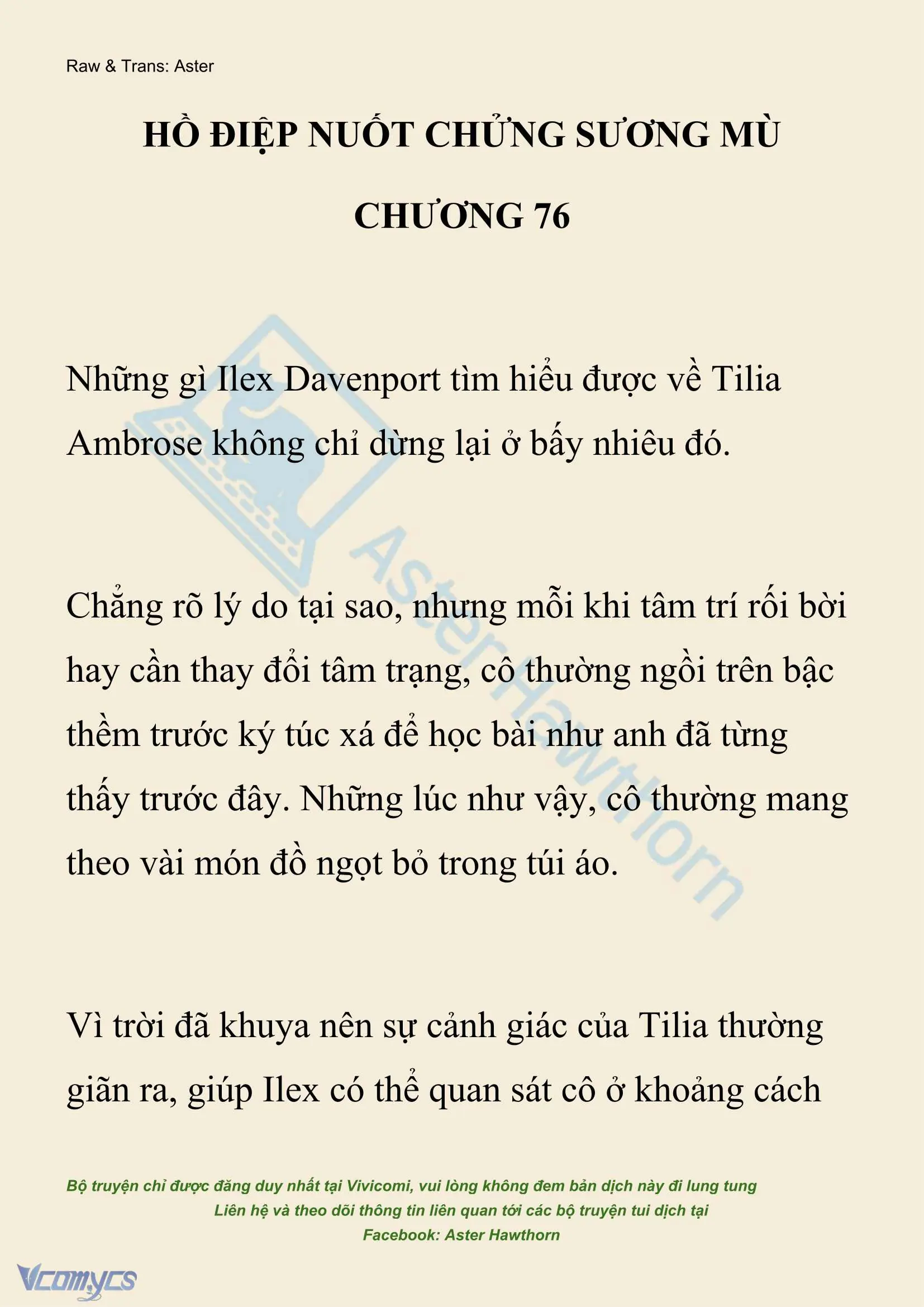 [NOVEL] Hồ Điệp Nuốt Chửng Sương Mù Chapter 76 - Trang 2