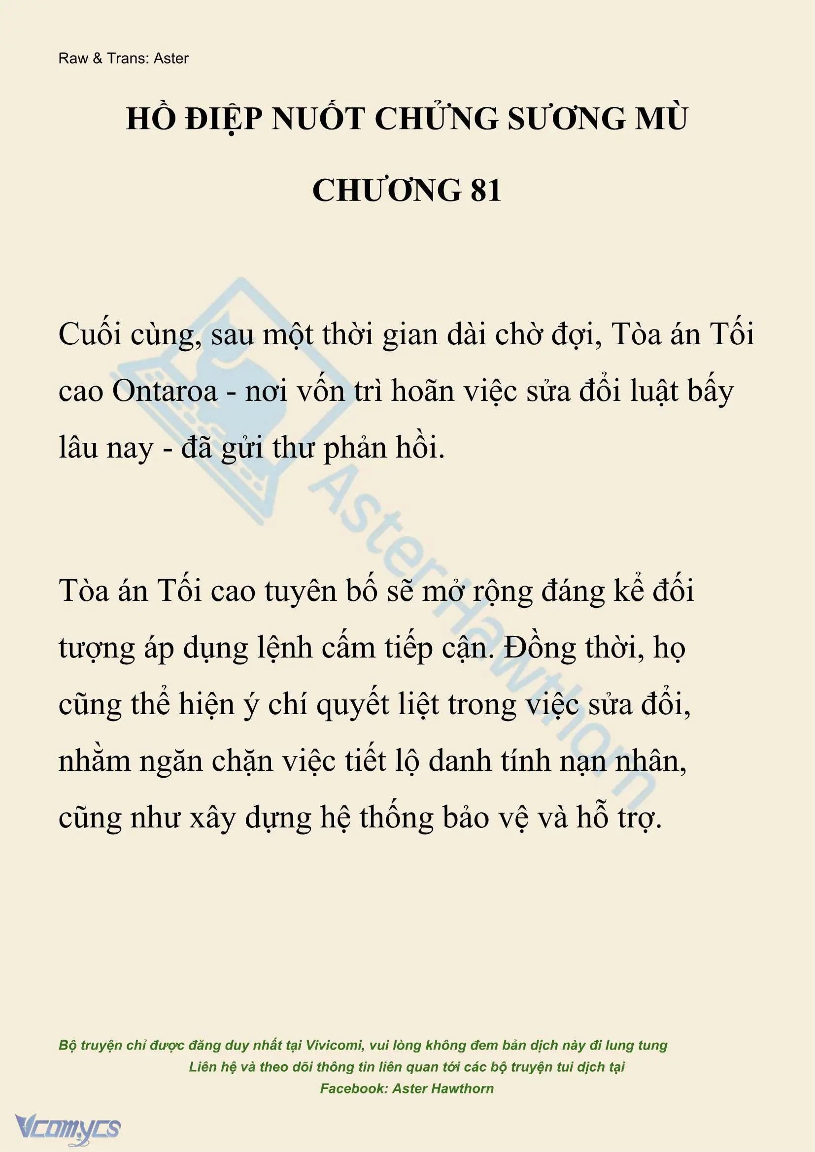 [NOVEL] Hồ Điệp Nuốt Chửng Sương Mù Chapter 81 - Trang 2