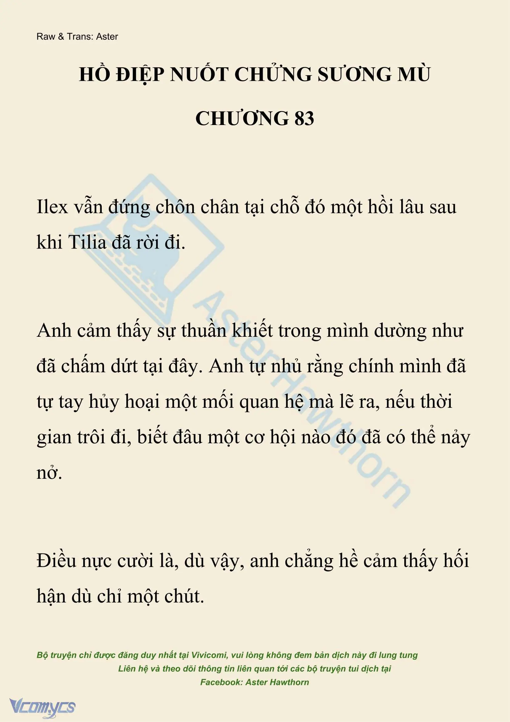 [NOVEL] Hồ Điệp Nuốt Chửng Sương Mù Chapter 83 - Trang 2