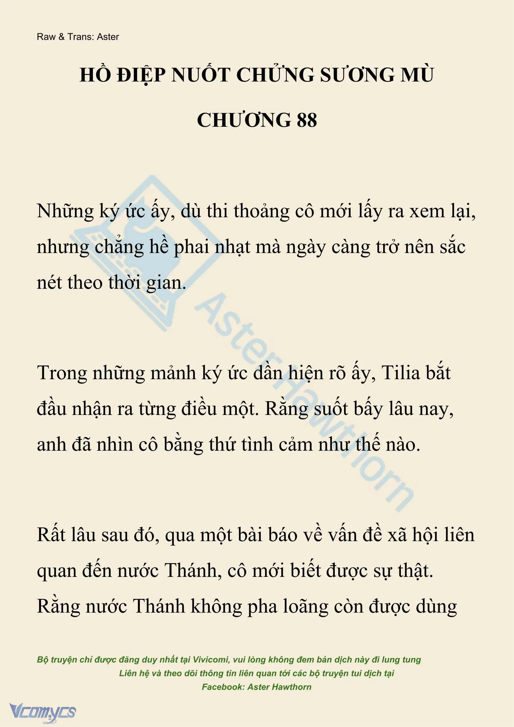[NOVEL] Hồ Điệp Nuốt Chửng Sương Mù Chapter 88 - Trang 2