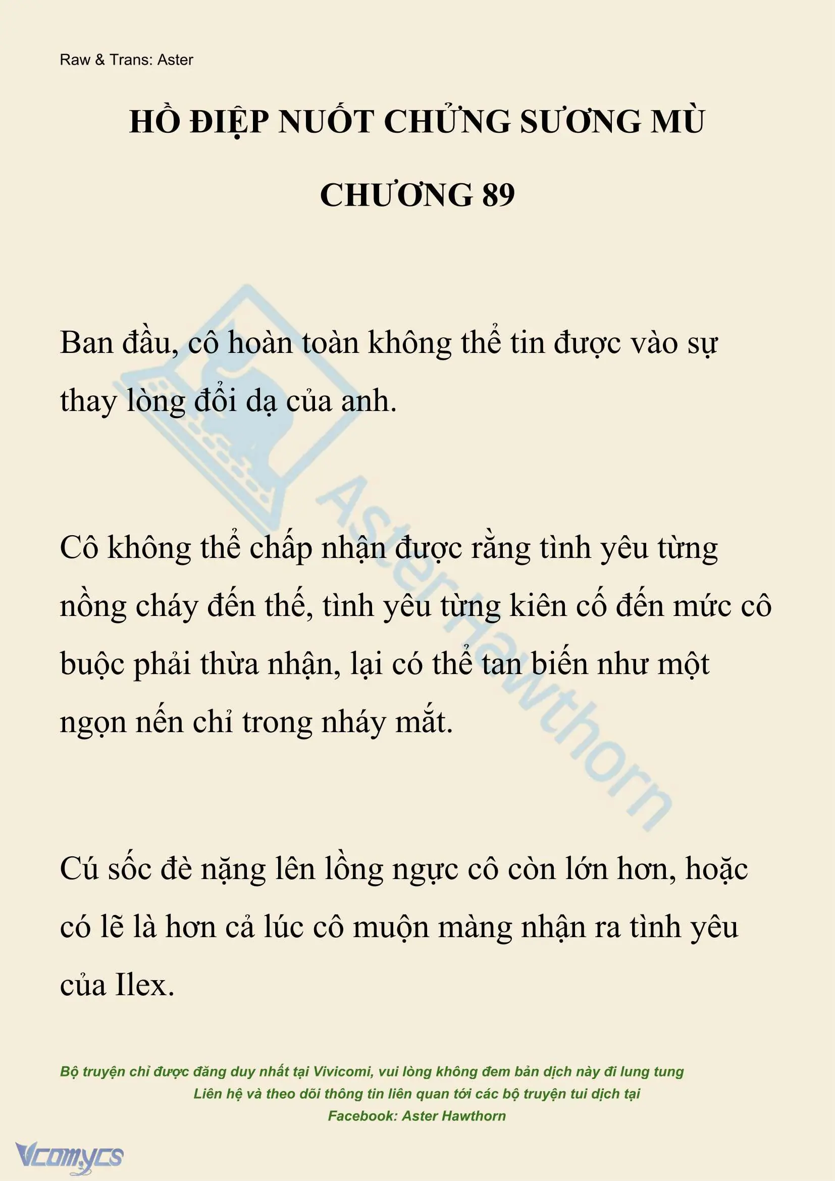 [NOVEL] Hồ Điệp Nuốt Chửng Sương Mù Chapter 89 - Trang 2