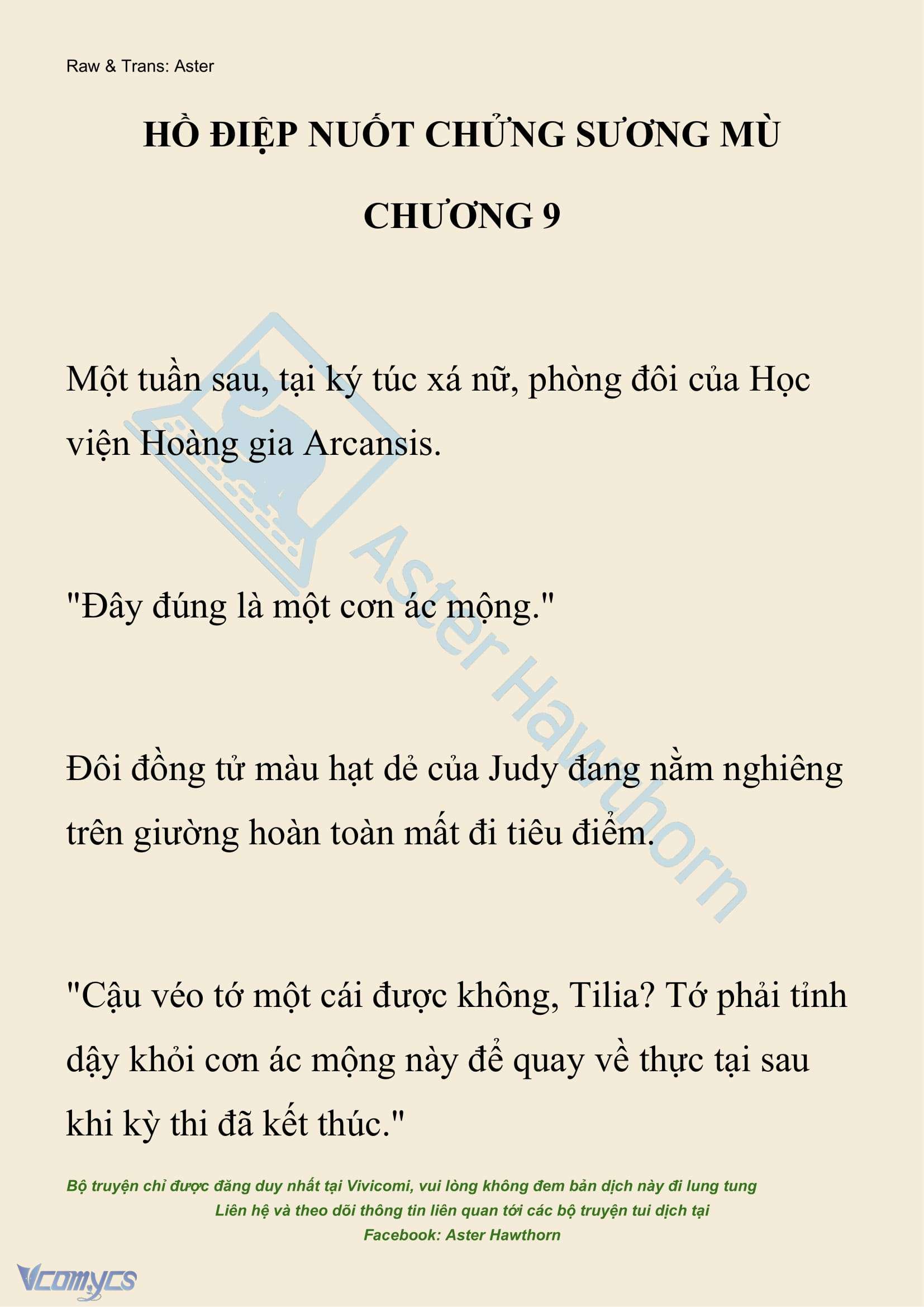 [NOVEL] Hồ Điệp Nuốt Chửng Sương Mù Chapter 9 - Trang 2