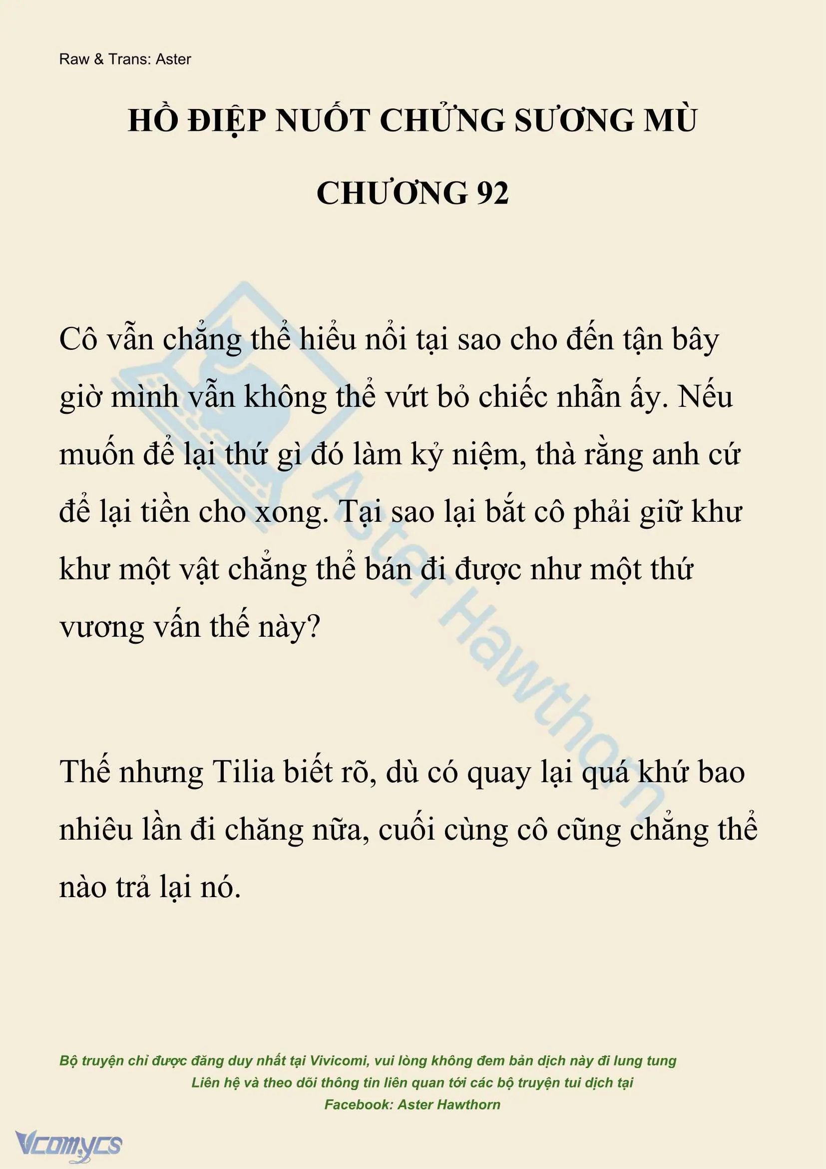 [NOVEL] Hồ Điệp Nuốt Chửng Sương Mù Chapter 92 - Trang 2