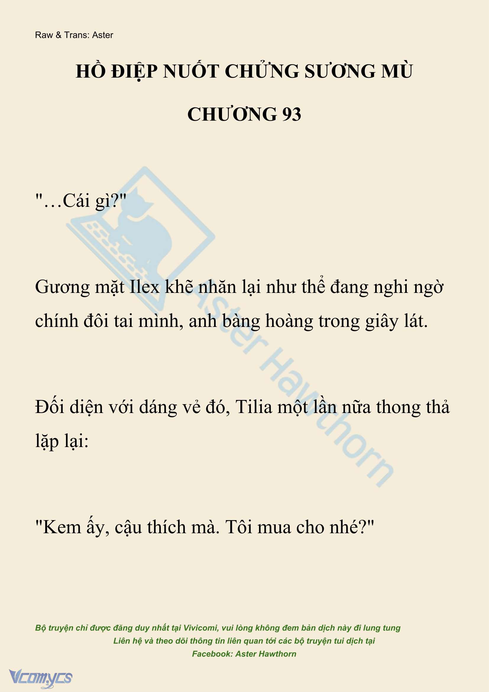 [NOVEL] Hồ Điệp Nuốt Chửng Sương Mù Chapter 93 - Trang 2