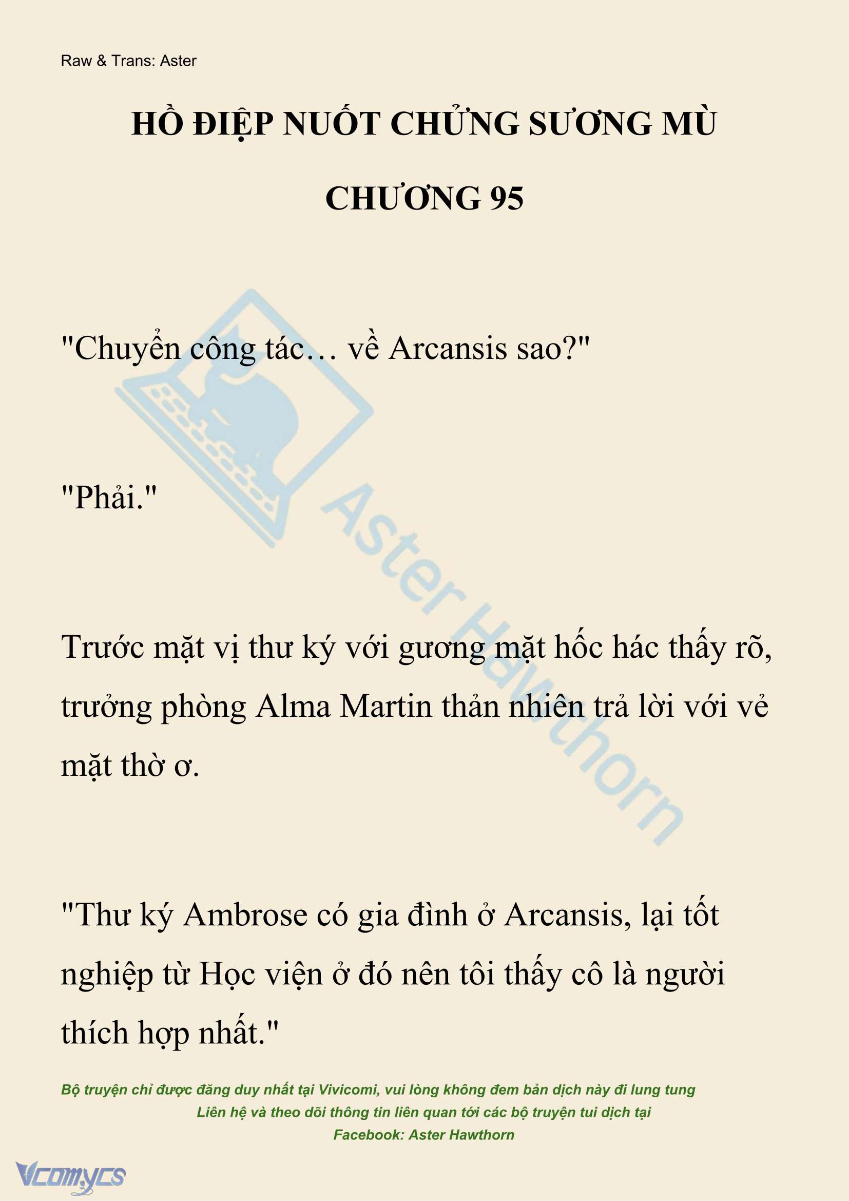 [NOVEL] Hồ Điệp Nuốt Chửng Sương Mù Chapter 95 - Trang 2