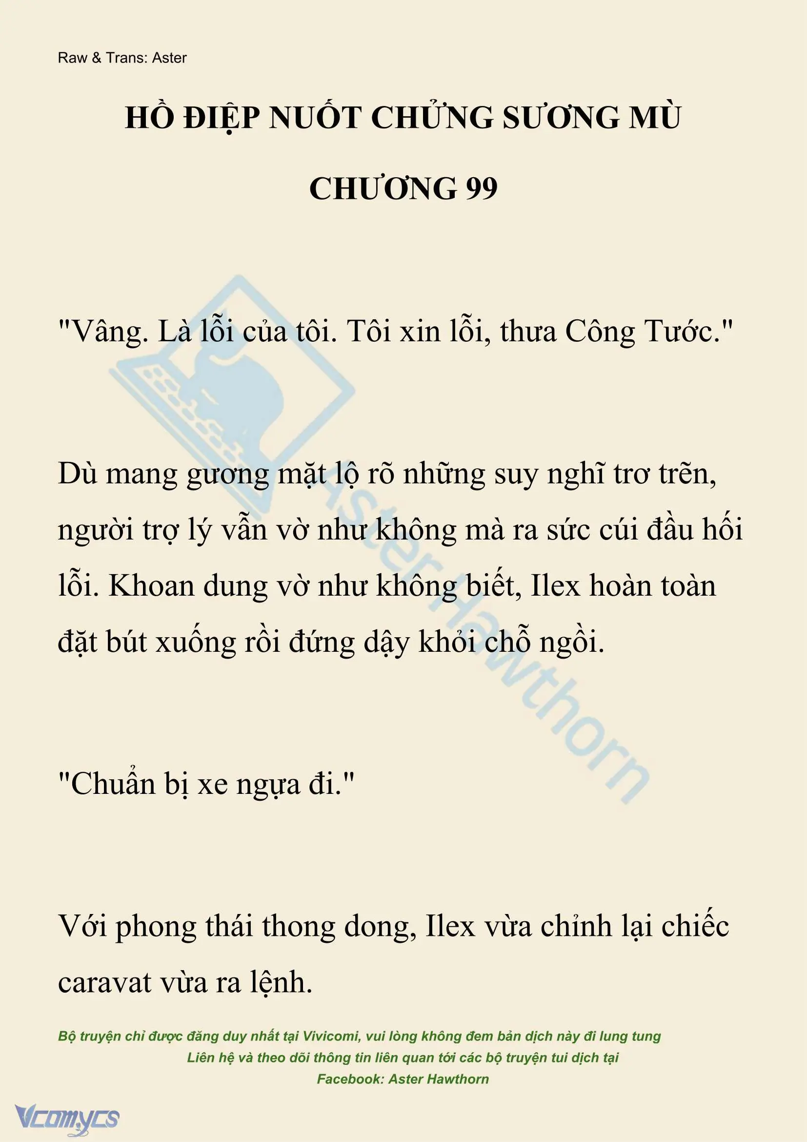 [NOVEL] Hồ Điệp Nuốt Chửng Sương Mù Chapter 99 - Trang 2
