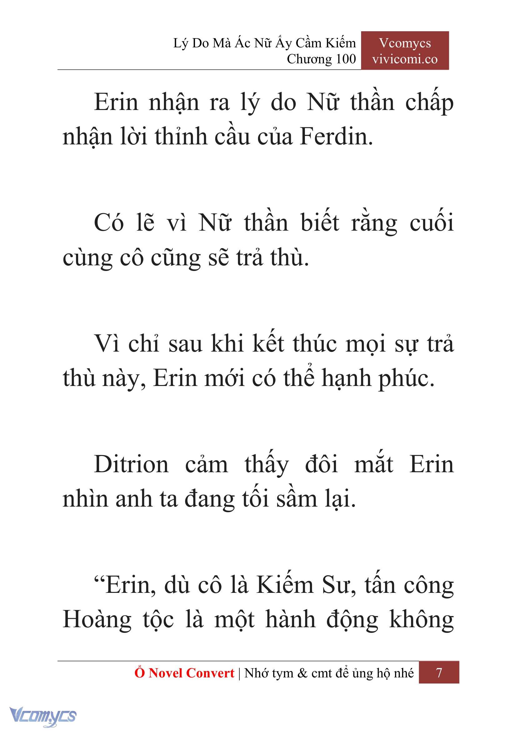 [Novel] Lý Do Mà Ác Nữ Ấy Cầm Kiếm Chapter 100 - Trang 10