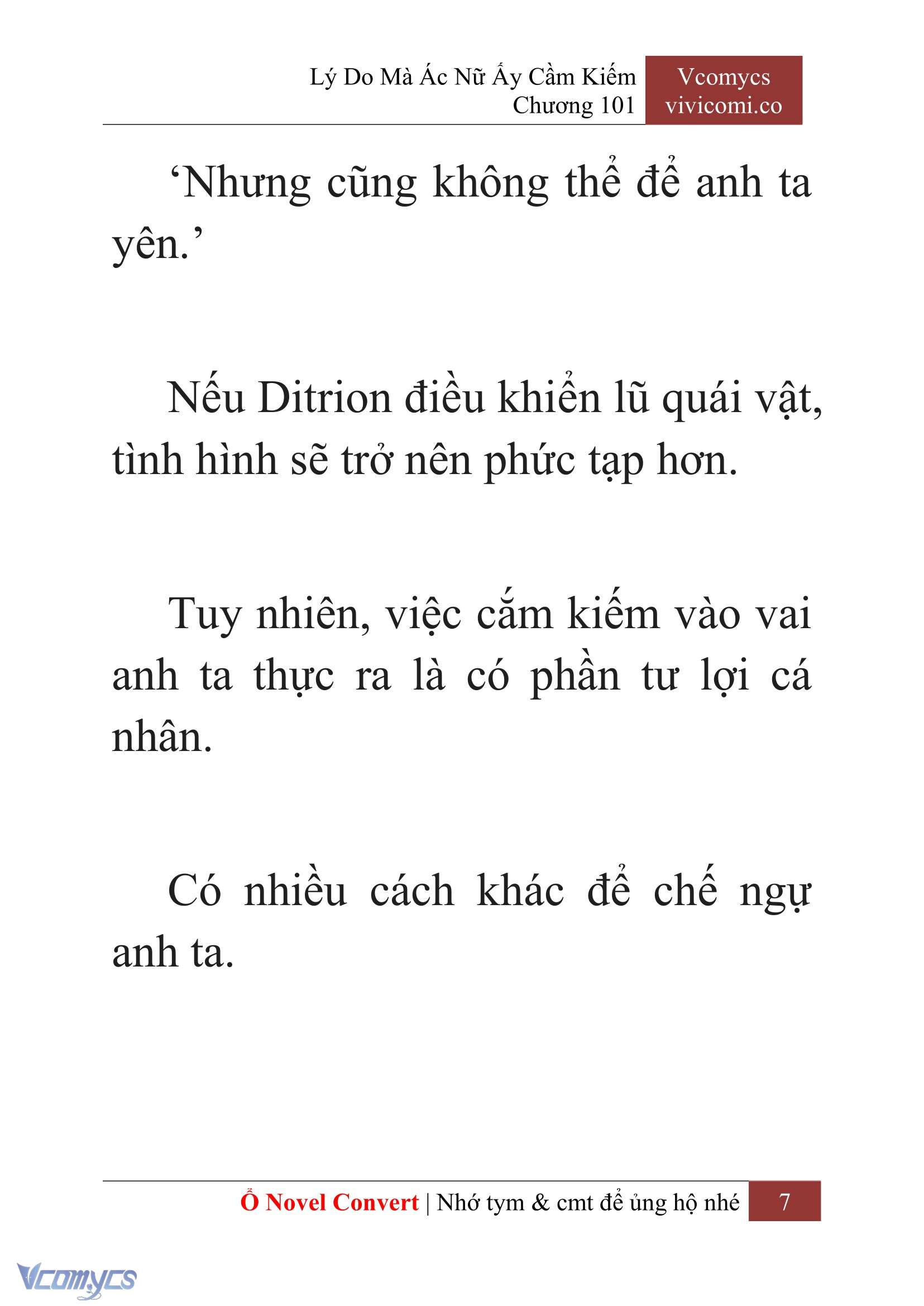 [Novel] Lý Do Mà Ác Nữ Ấy Cầm Kiếm Chapter 101 - Trang 10