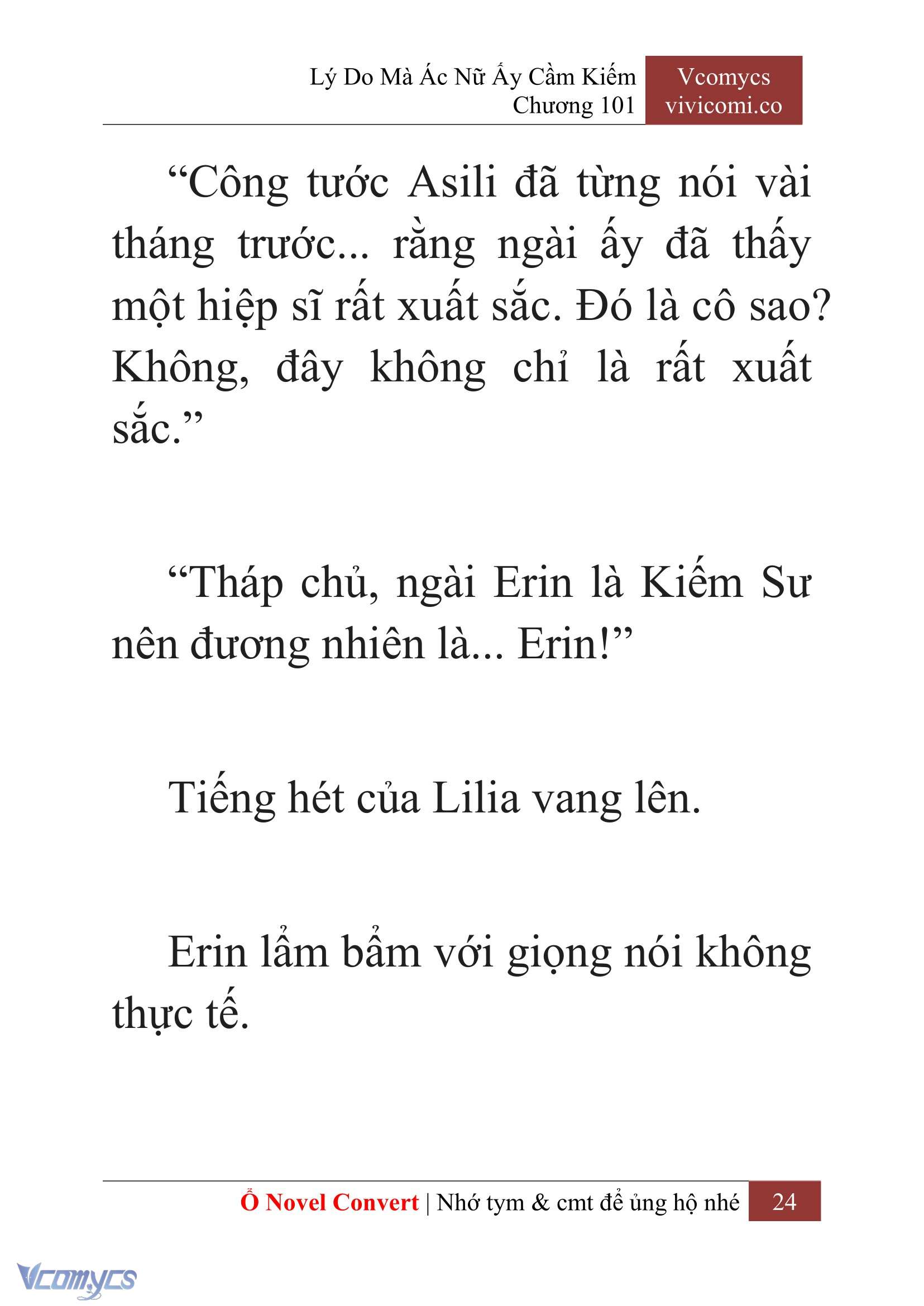 [Novel] Lý Do Mà Ác Nữ Ấy Cầm Kiếm Chapter 101 - Trang 27