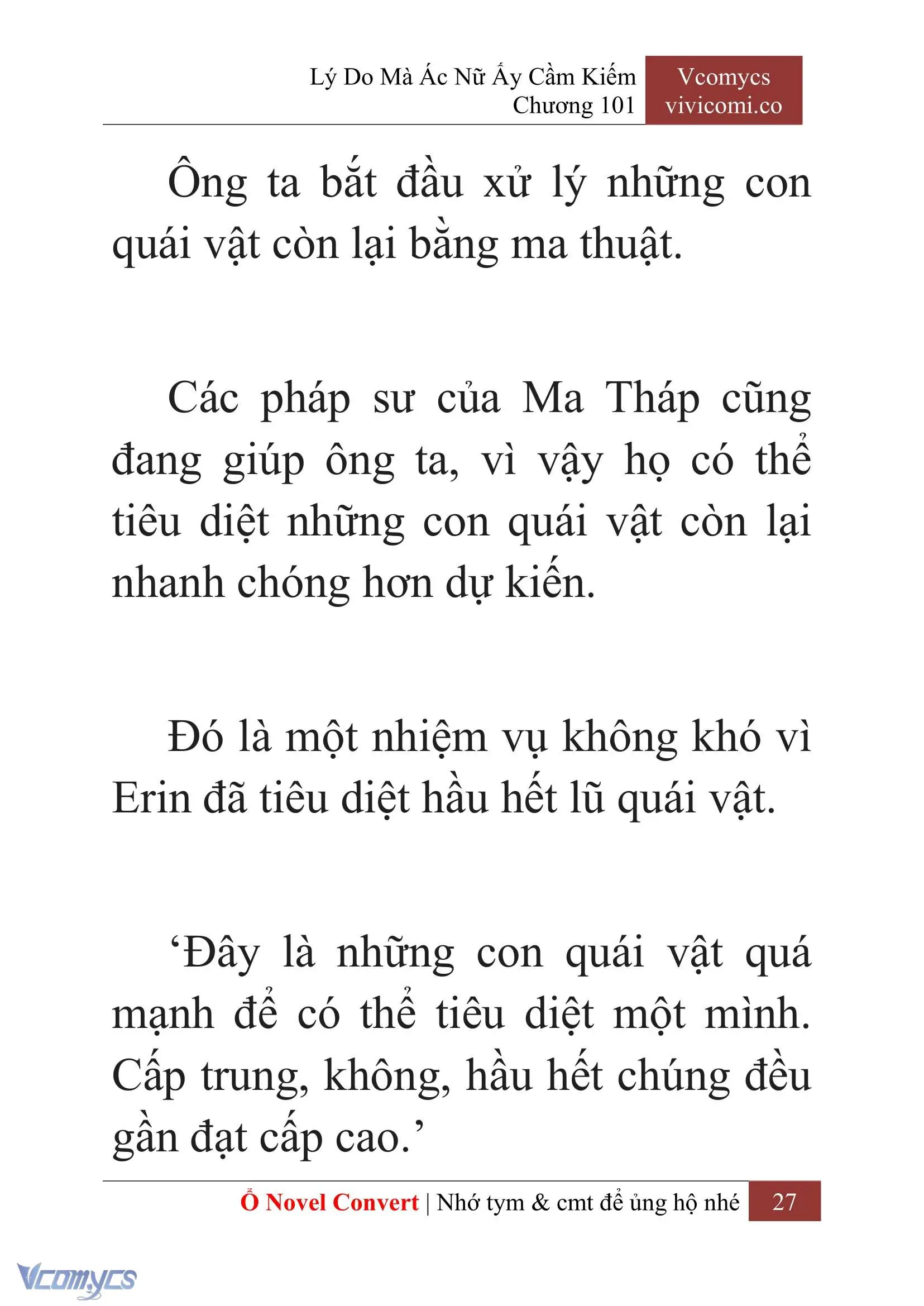 [Novel] Lý Do Mà Ác Nữ Ấy Cầm Kiếm Chapter 101 - Trang 30