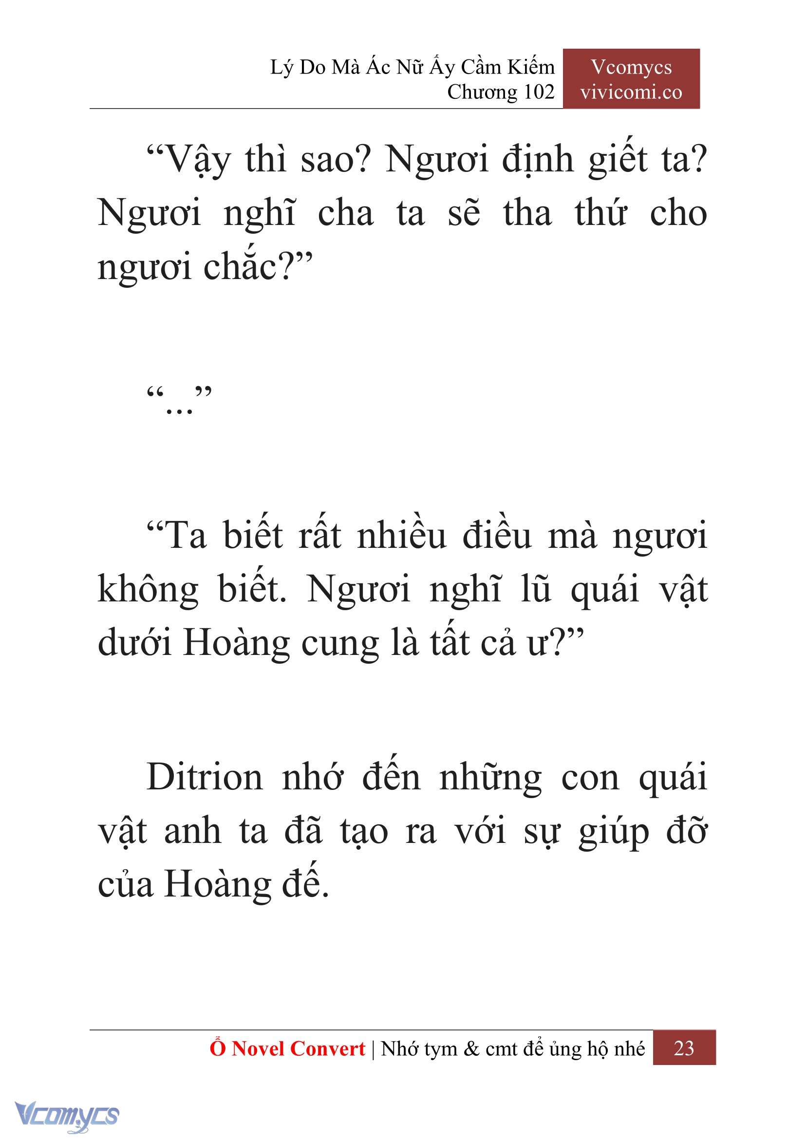 [Novel] Lý Do Mà Ác Nữ Ấy Cầm Kiếm Chapter 102 - Trang 26