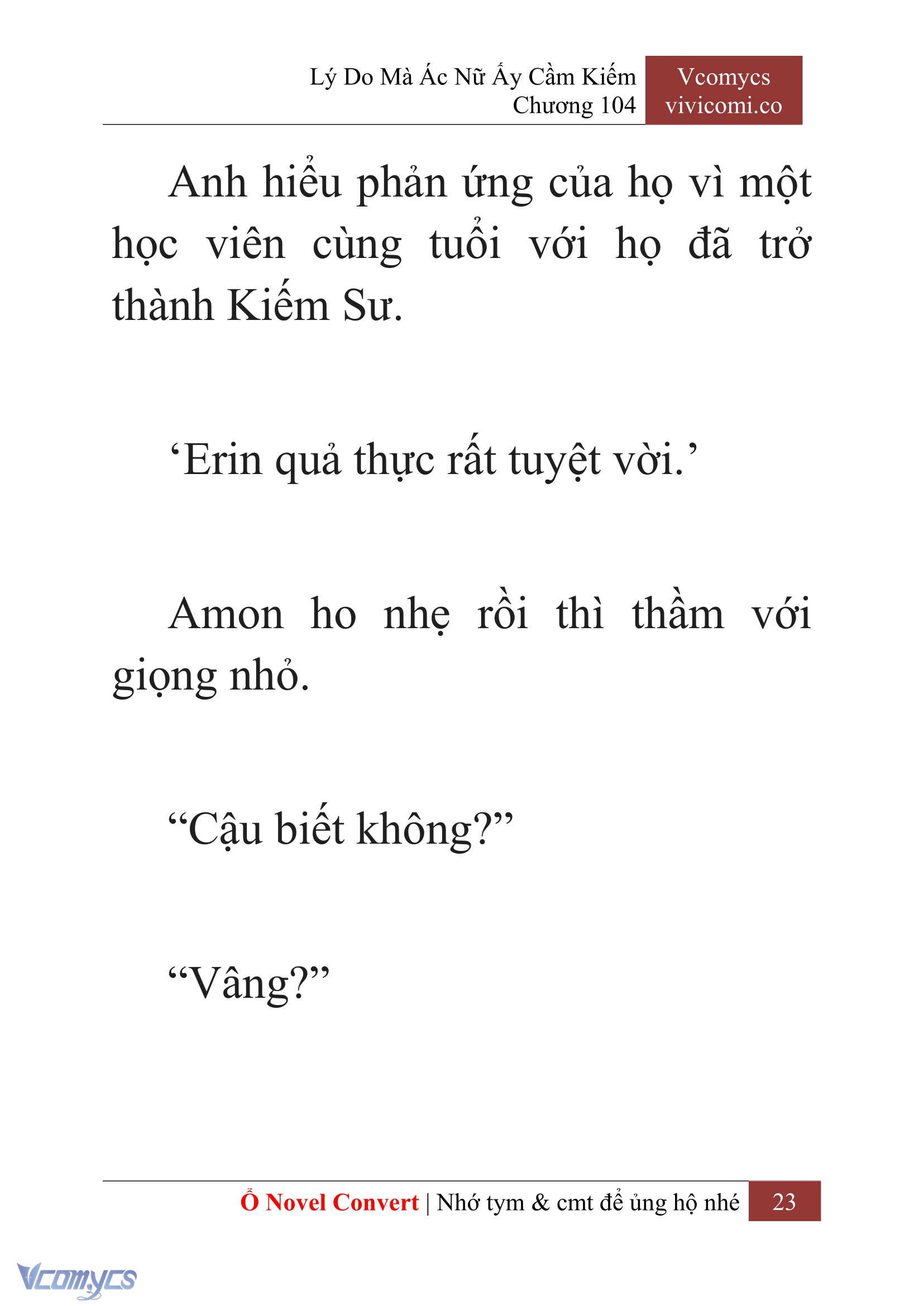 [Novel] Lý Do Mà Ác Nữ Ấy Cầm Kiếm Chapter 104 - Trang 26