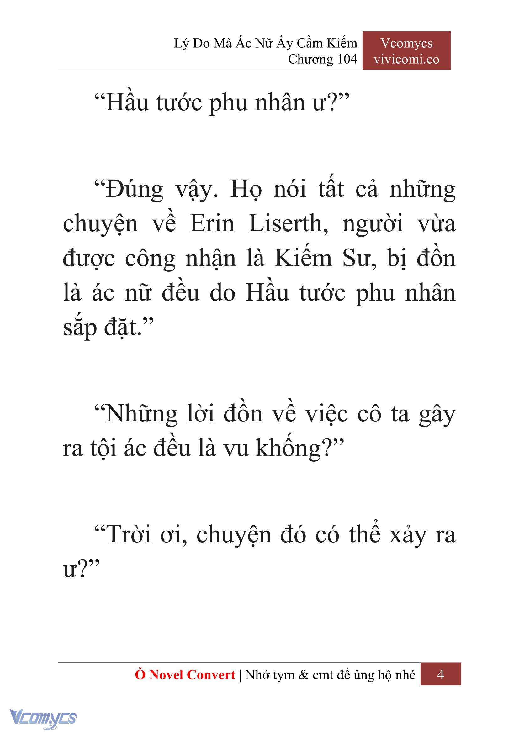 [Novel] Lý Do Mà Ác Nữ Ấy Cầm Kiếm Chapter 104 - Trang 7