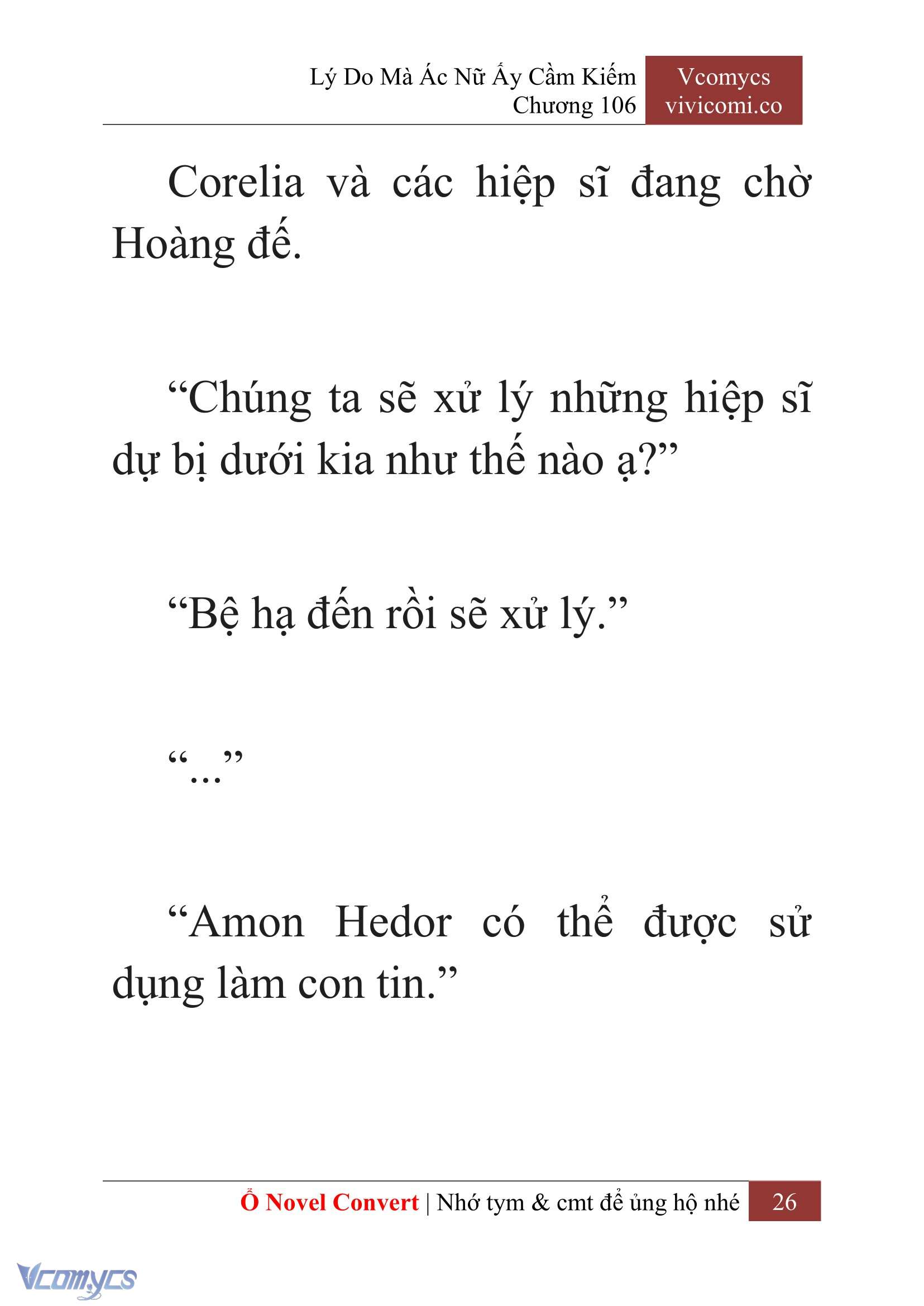 [Novel] Lý Do Mà Ác Nữ Ấy Cầm Kiếm Chapter 106 - Trang 29
