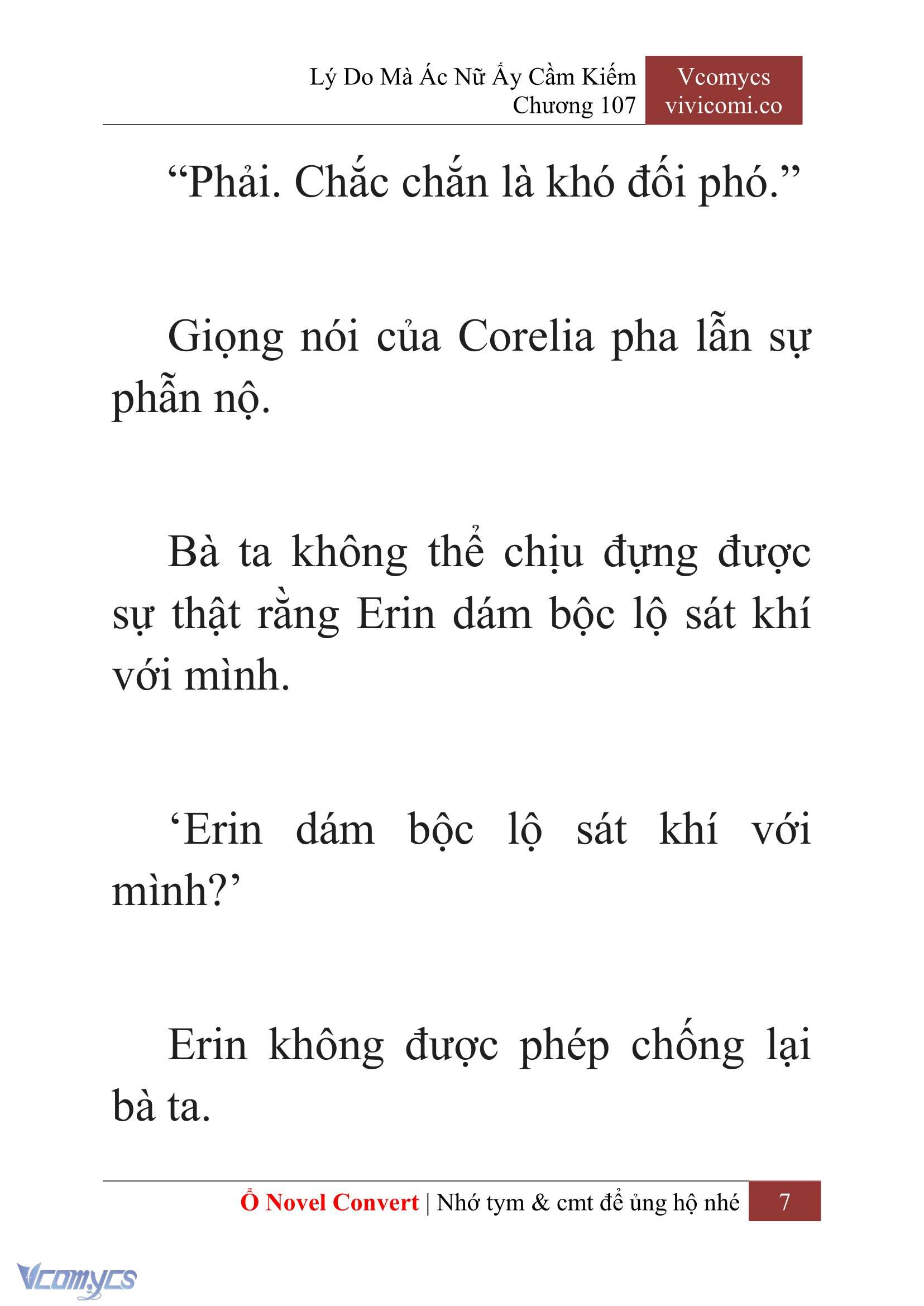 [Novel] Lý Do Mà Ác Nữ Ấy Cầm Kiếm Chapter 107 - Trang 10