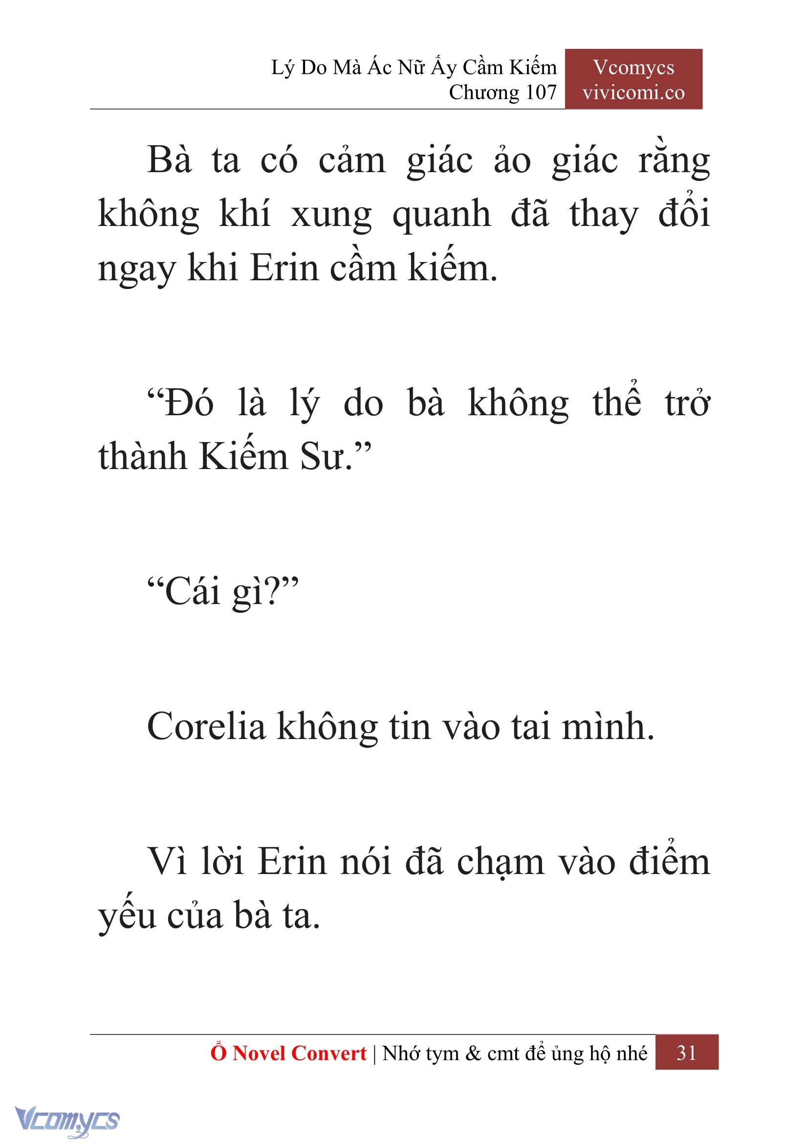 [Novel] Lý Do Mà Ác Nữ Ấy Cầm Kiếm Chapter 107 - Trang 34