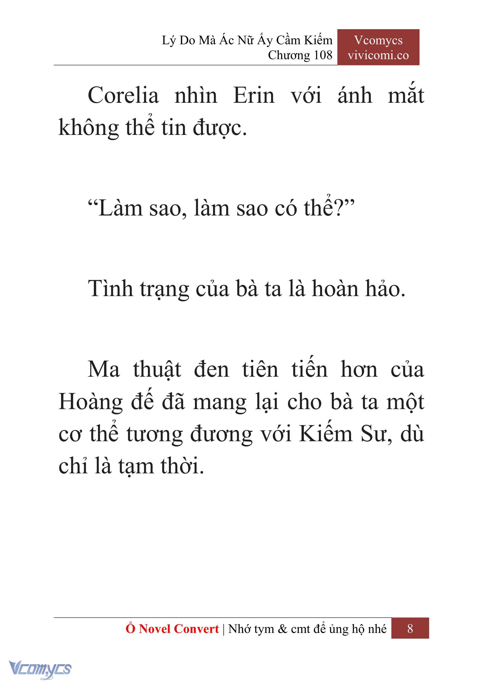 [Novel] Lý Do Mà Ác Nữ Ấy Cầm Kiếm Chapter 108 - Trang 11