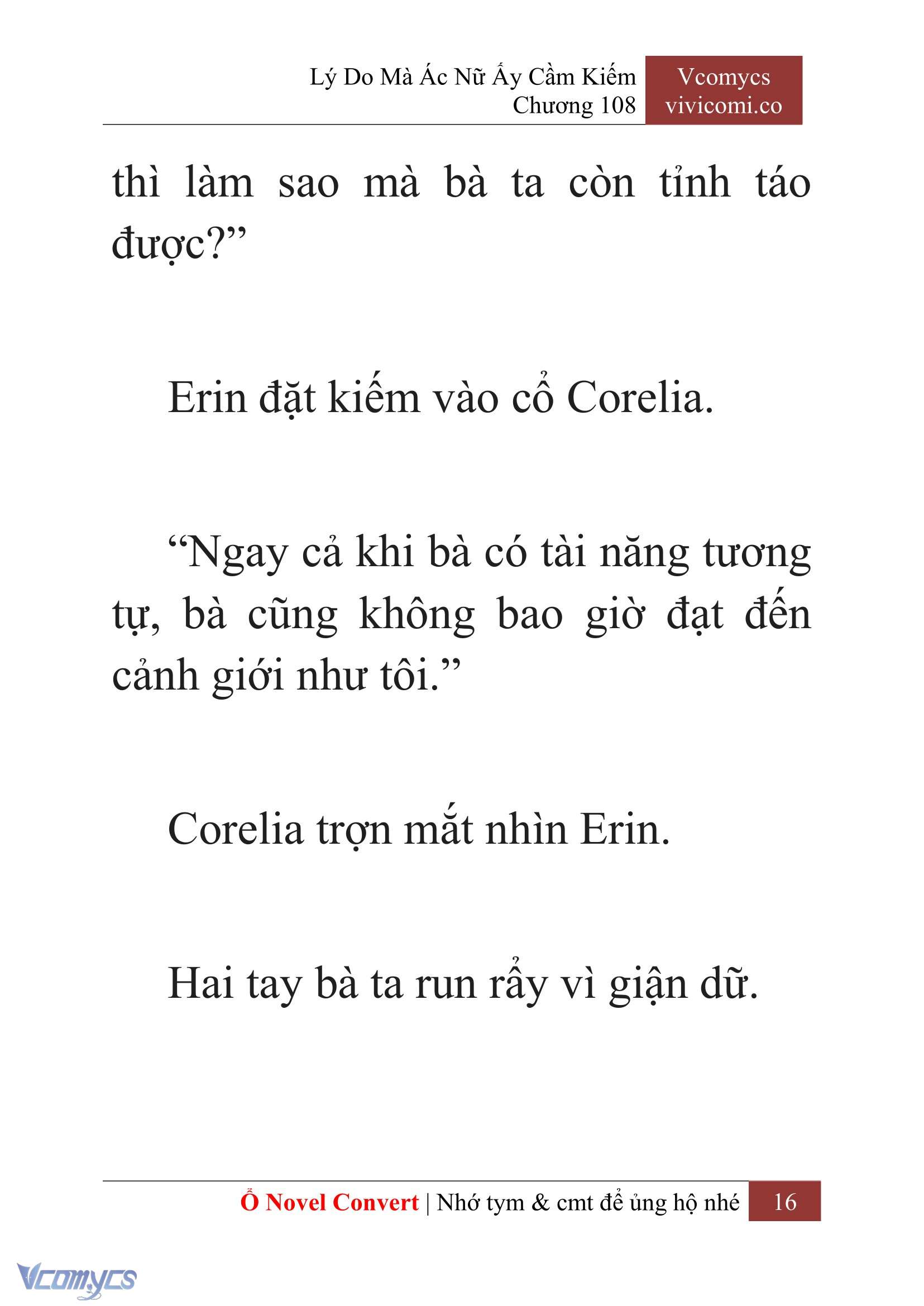 [Novel] Lý Do Mà Ác Nữ Ấy Cầm Kiếm Chapter 108 - Trang 19