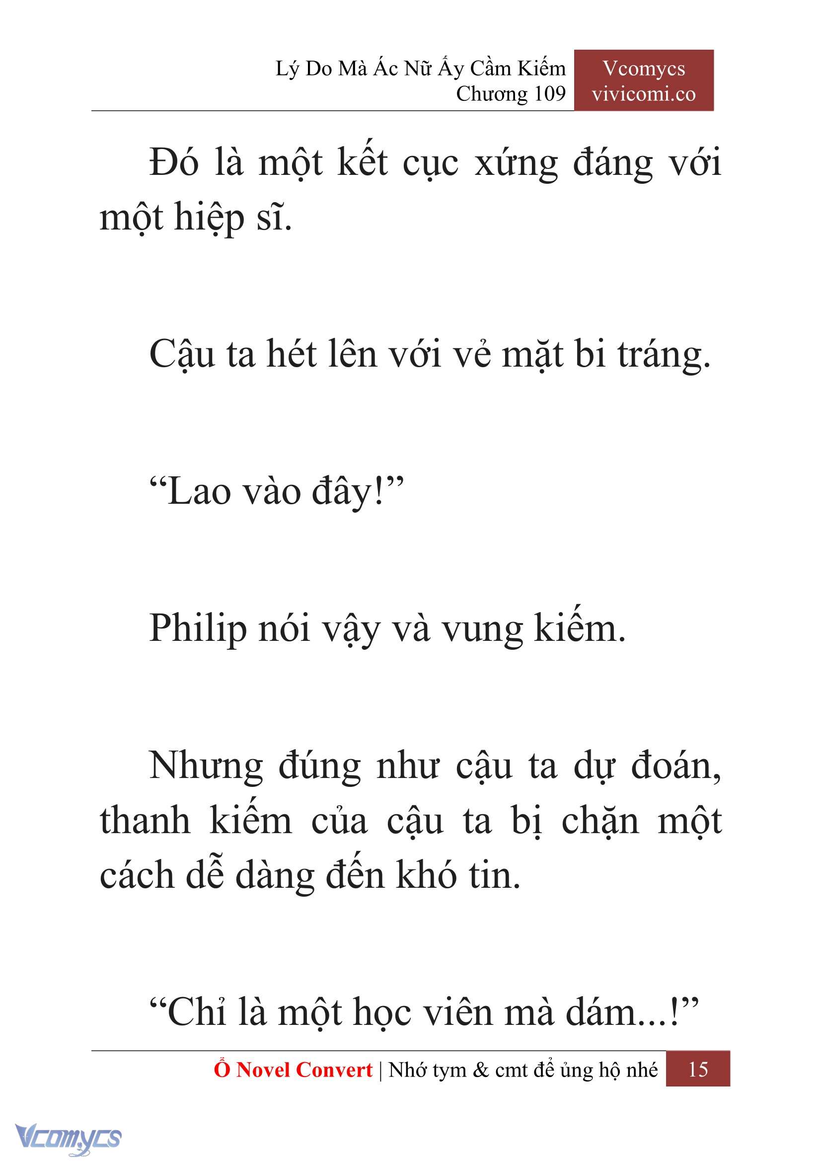 [Novel] Lý Do Mà Ác Nữ Ấy Cầm Kiếm Chapter 109 - Trang 18