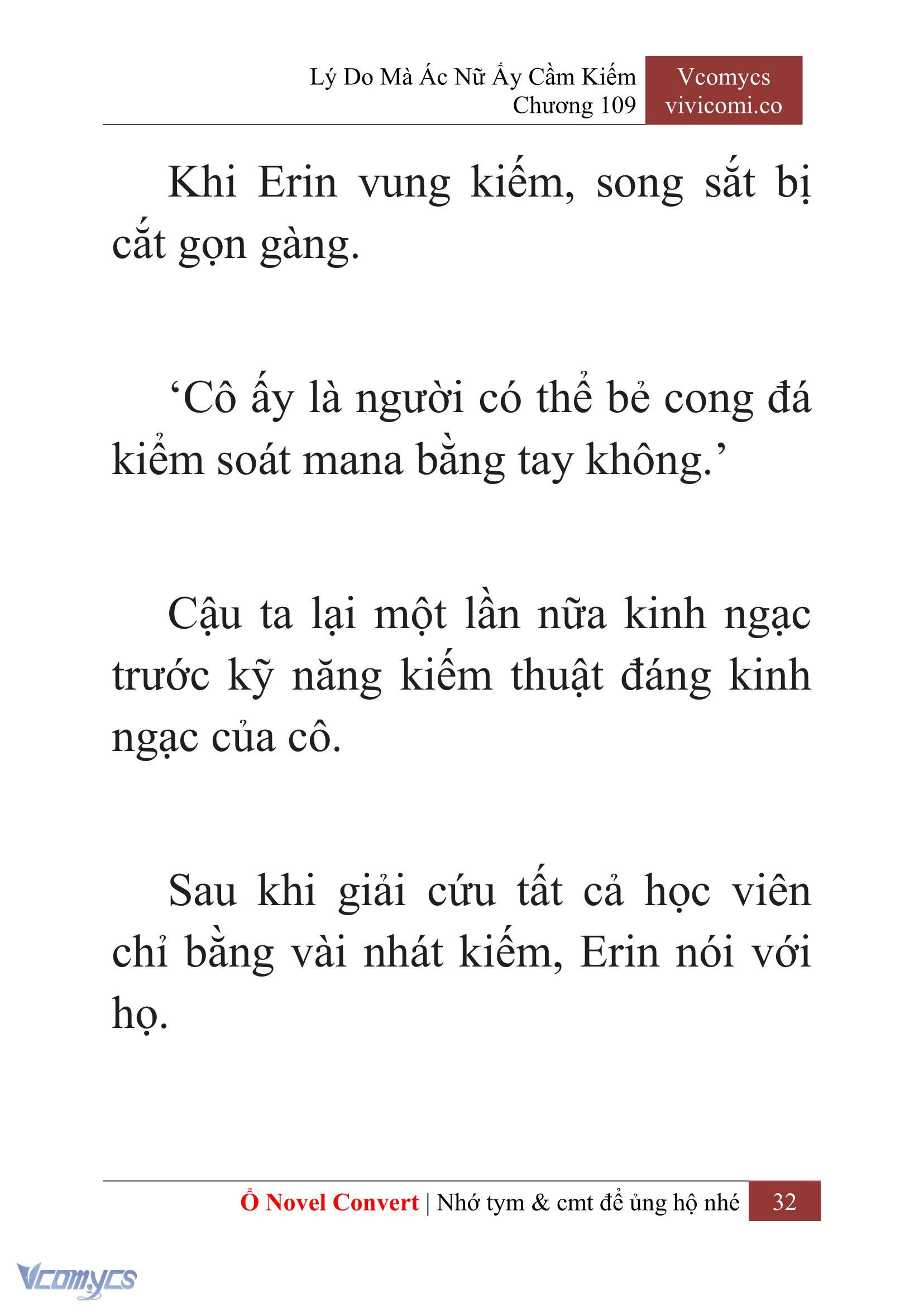 [Novel] Lý Do Mà Ác Nữ Ấy Cầm Kiếm Chapter 109 - Trang 35