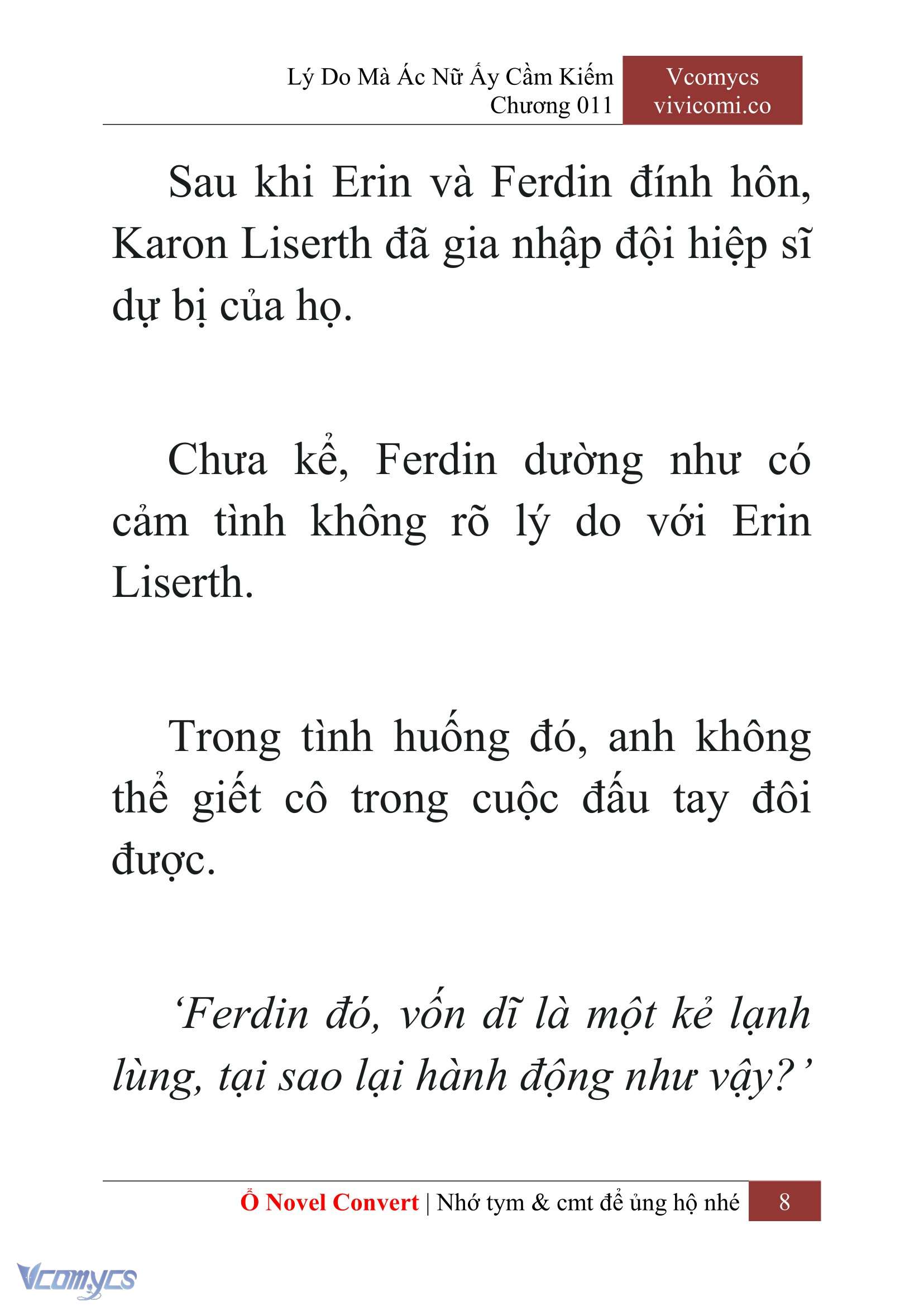 [Novel] Lý Do Mà Ác Nữ Ấy Cầm Kiếm Chapter 11 - Trang 11