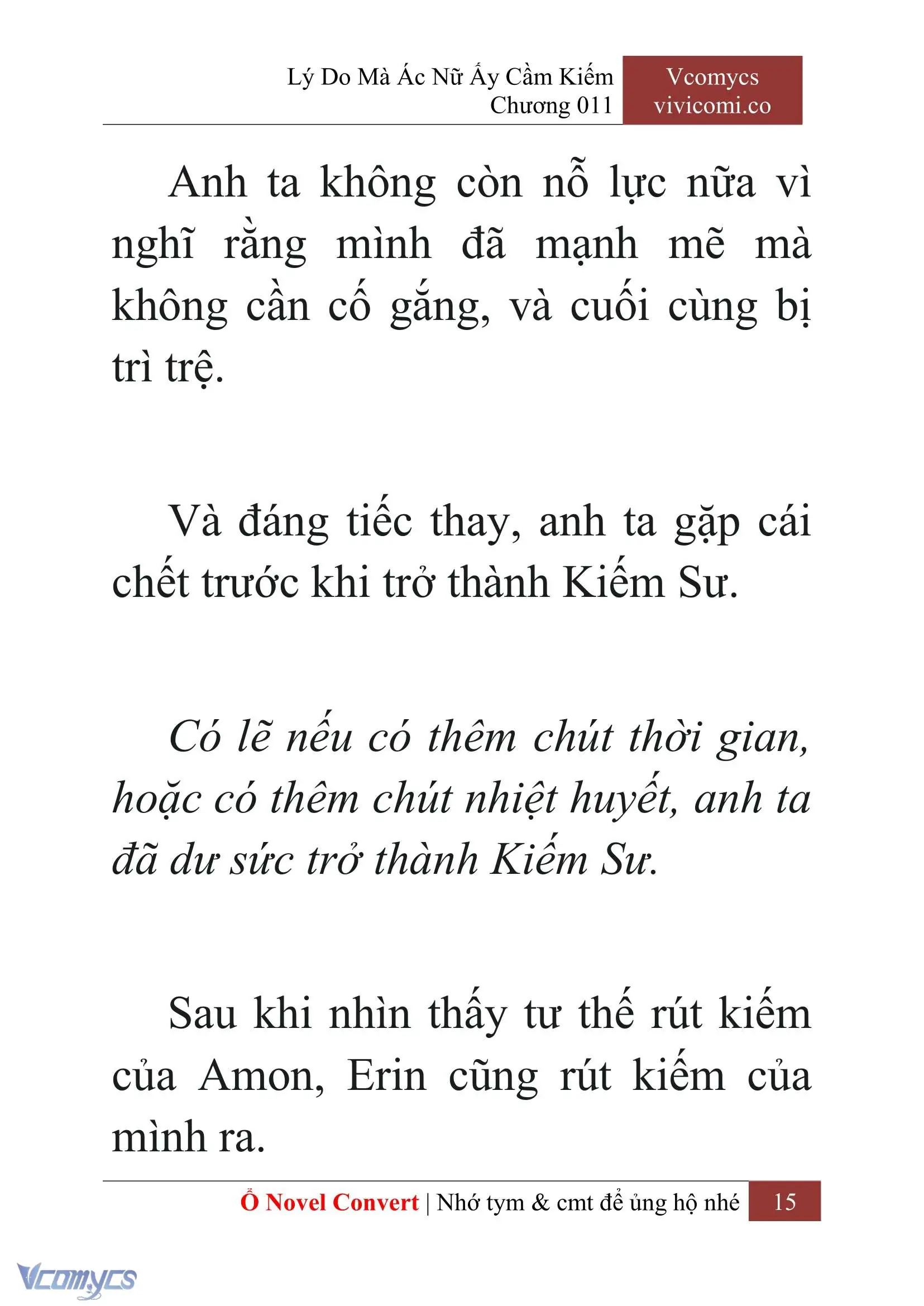 [Novel] Lý Do Mà Ác Nữ Ấy Cầm Kiếm Chapter 11 - Trang 18