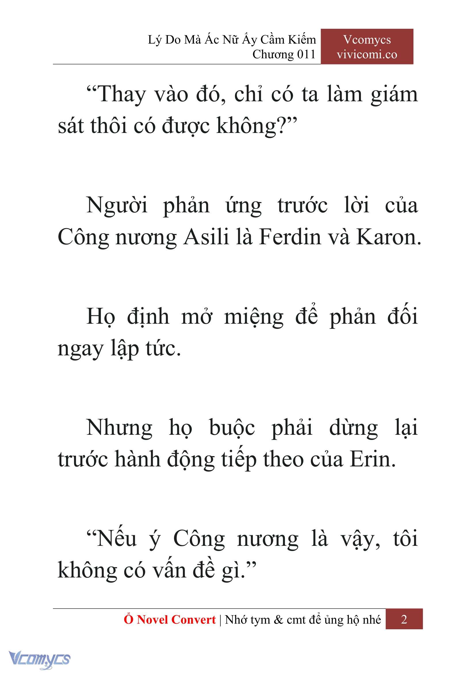 [Novel] Lý Do Mà Ác Nữ Ấy Cầm Kiếm Chapter 11 - Trang 5