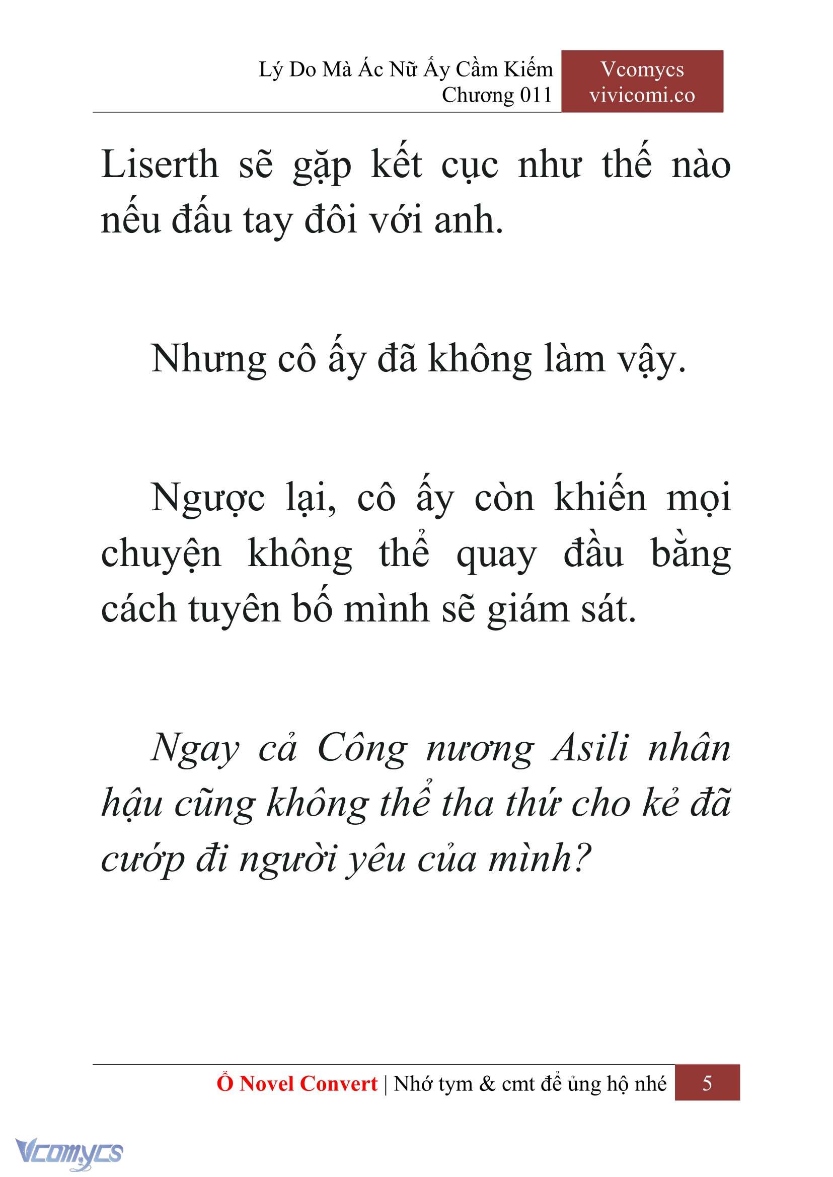 [Novel] Lý Do Mà Ác Nữ Ấy Cầm Kiếm Chapter 11 - Trang 8