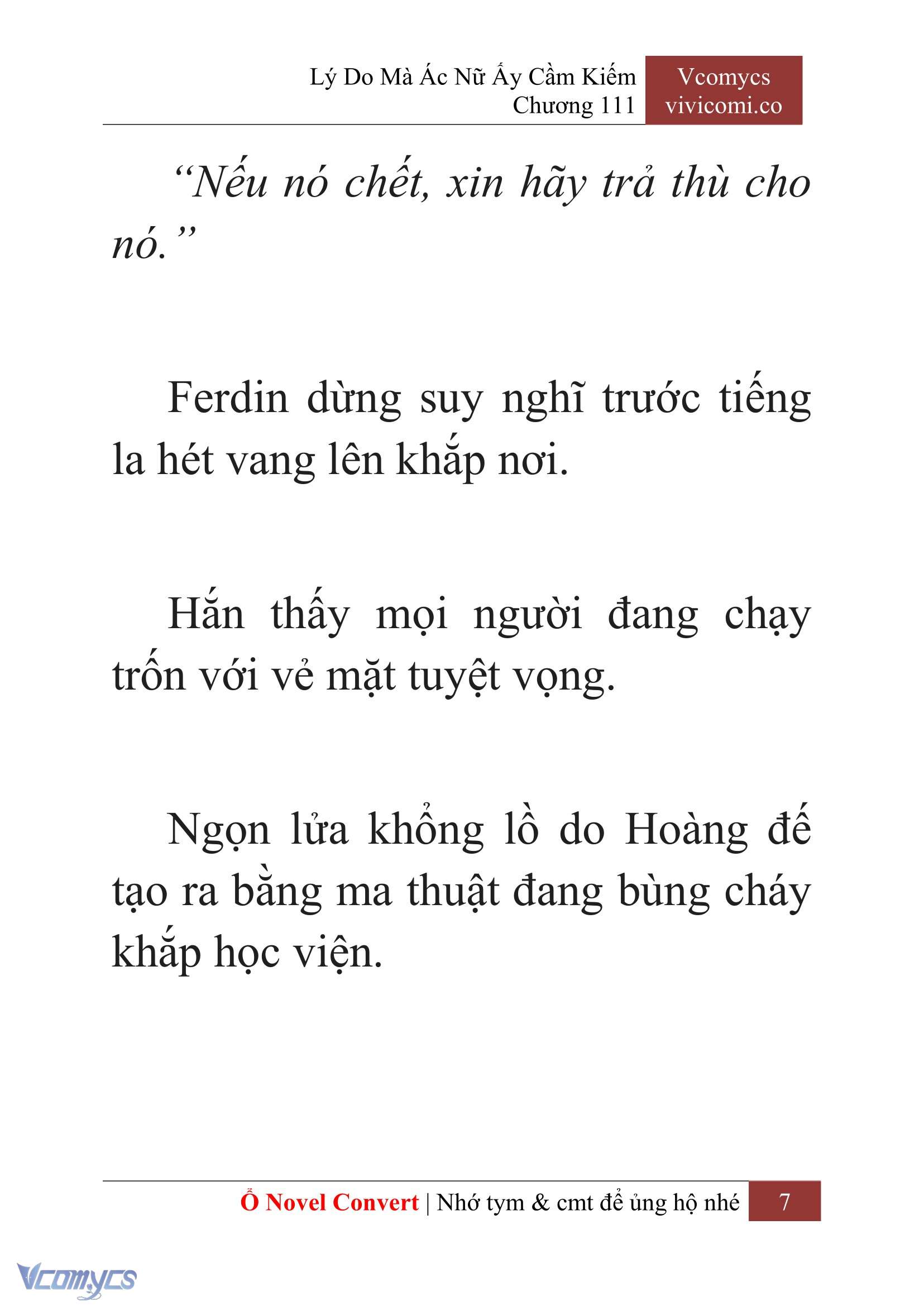 [Novel] Lý Do Mà Ác Nữ Ấy Cầm Kiếm Chapter 111 - Trang 10