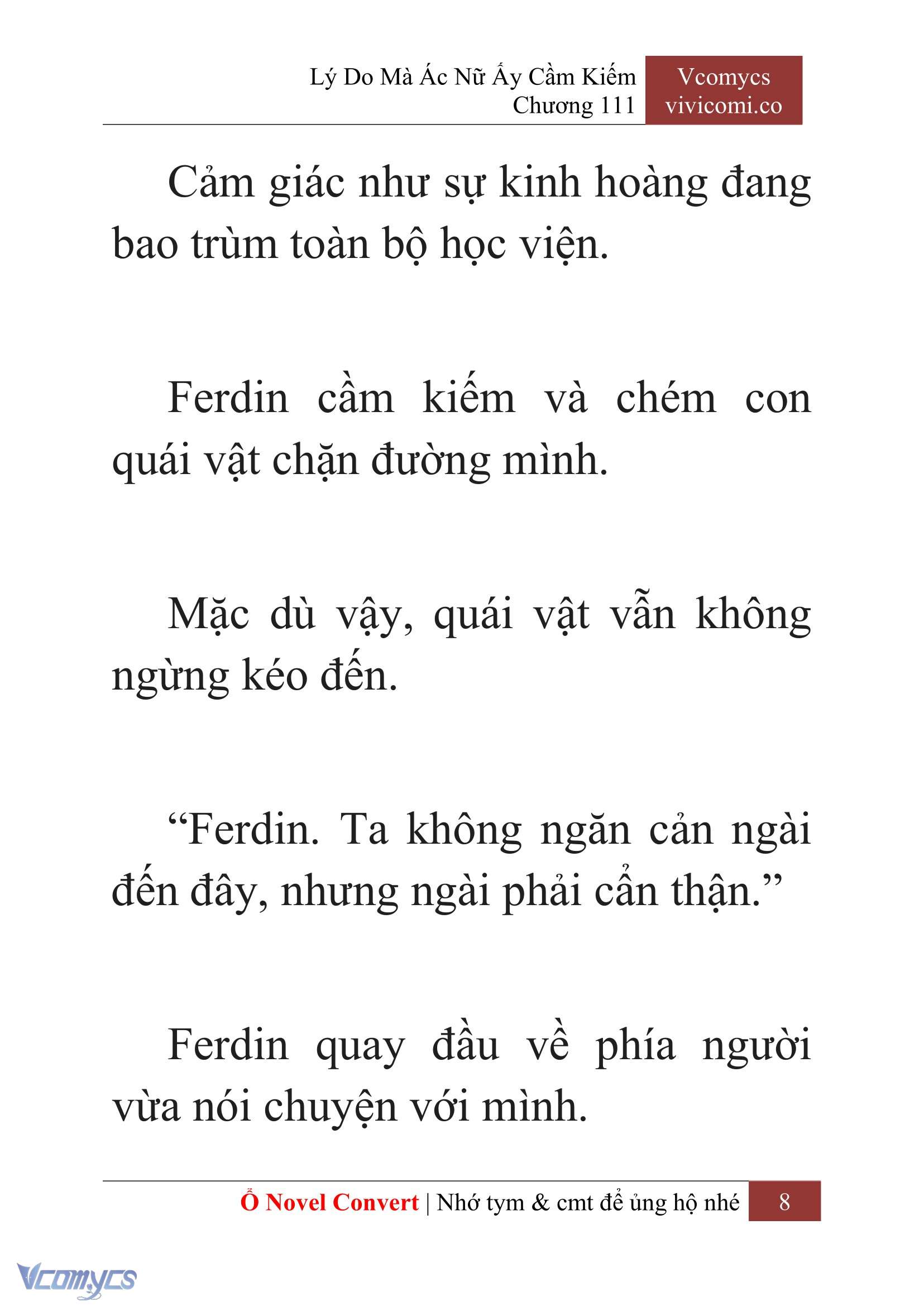 [Novel] Lý Do Mà Ác Nữ Ấy Cầm Kiếm Chapter 111 - Trang 11