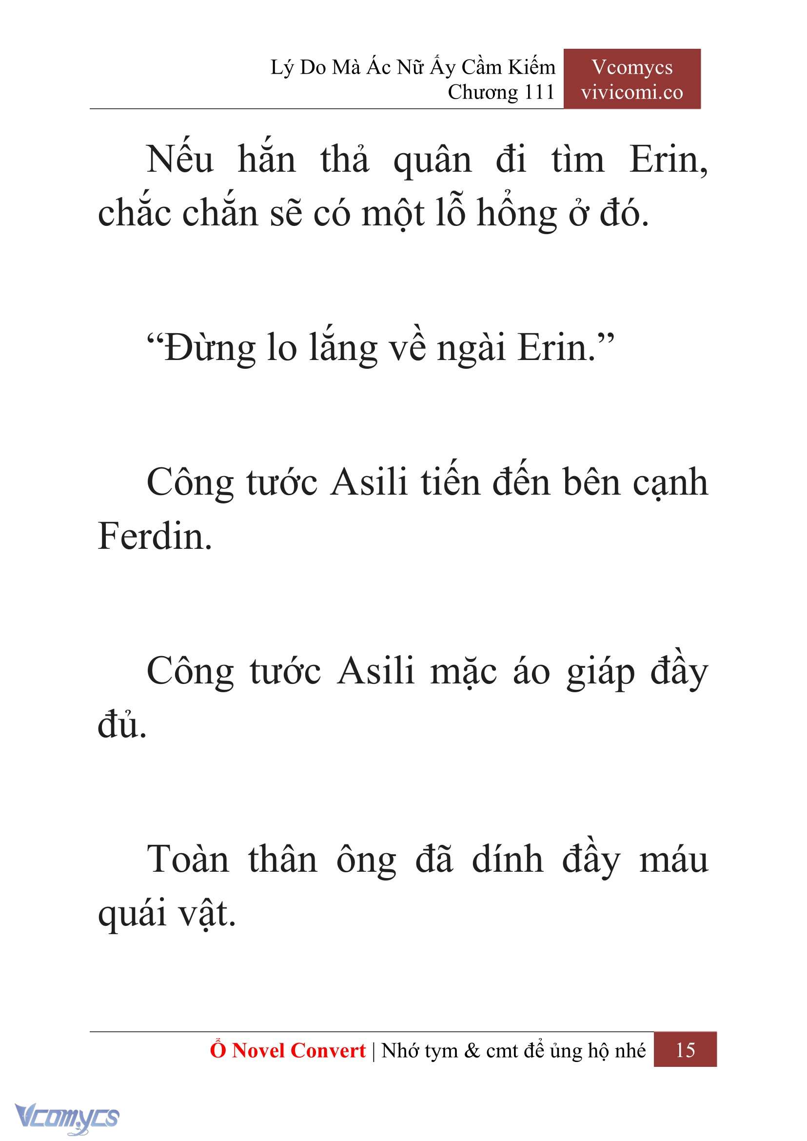 [Novel] Lý Do Mà Ác Nữ Ấy Cầm Kiếm Chapter 111 - Trang 18