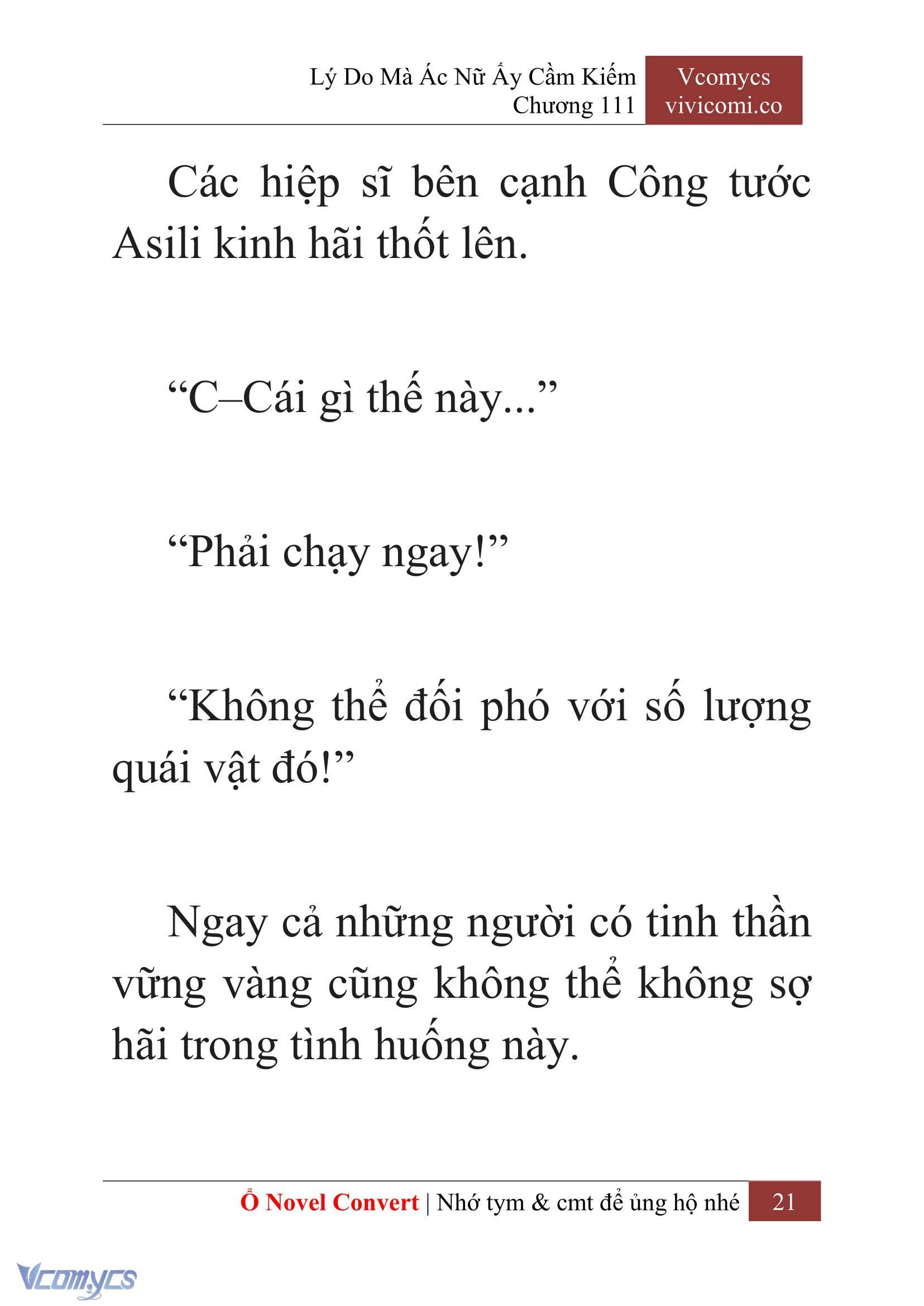 [Novel] Lý Do Mà Ác Nữ Ấy Cầm Kiếm Chapter 111 - Trang 24