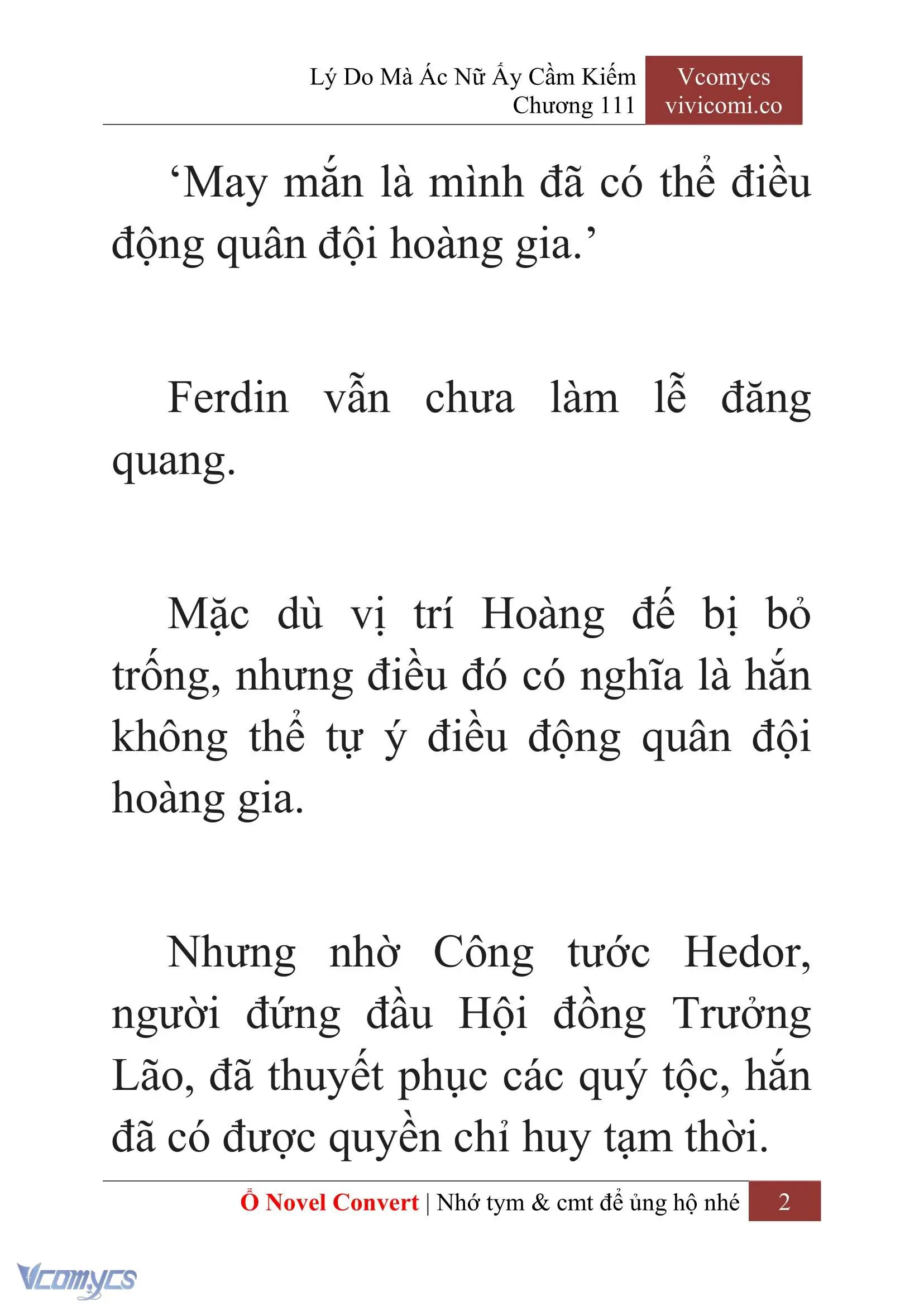 [Novel] Lý Do Mà Ác Nữ Ấy Cầm Kiếm Chapter 111 - Trang 5