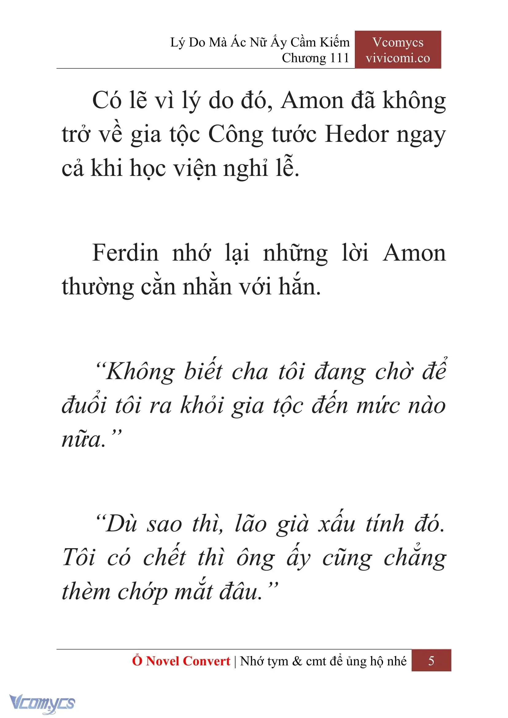 [Novel] Lý Do Mà Ác Nữ Ấy Cầm Kiếm Chapter 111 - Trang 8