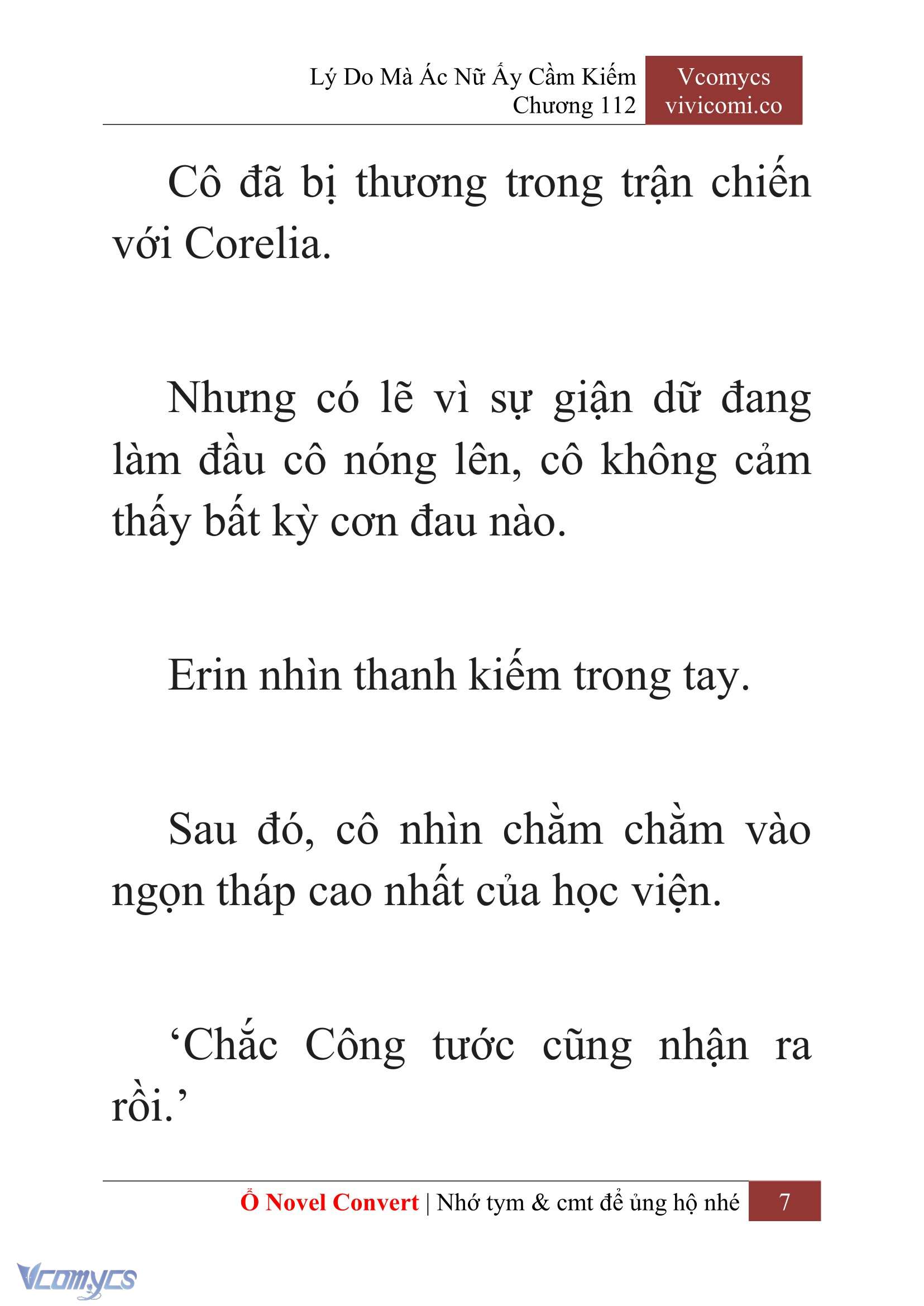[Novel] Lý Do Mà Ác Nữ Ấy Cầm Kiếm Chapter 112 - Trang 10